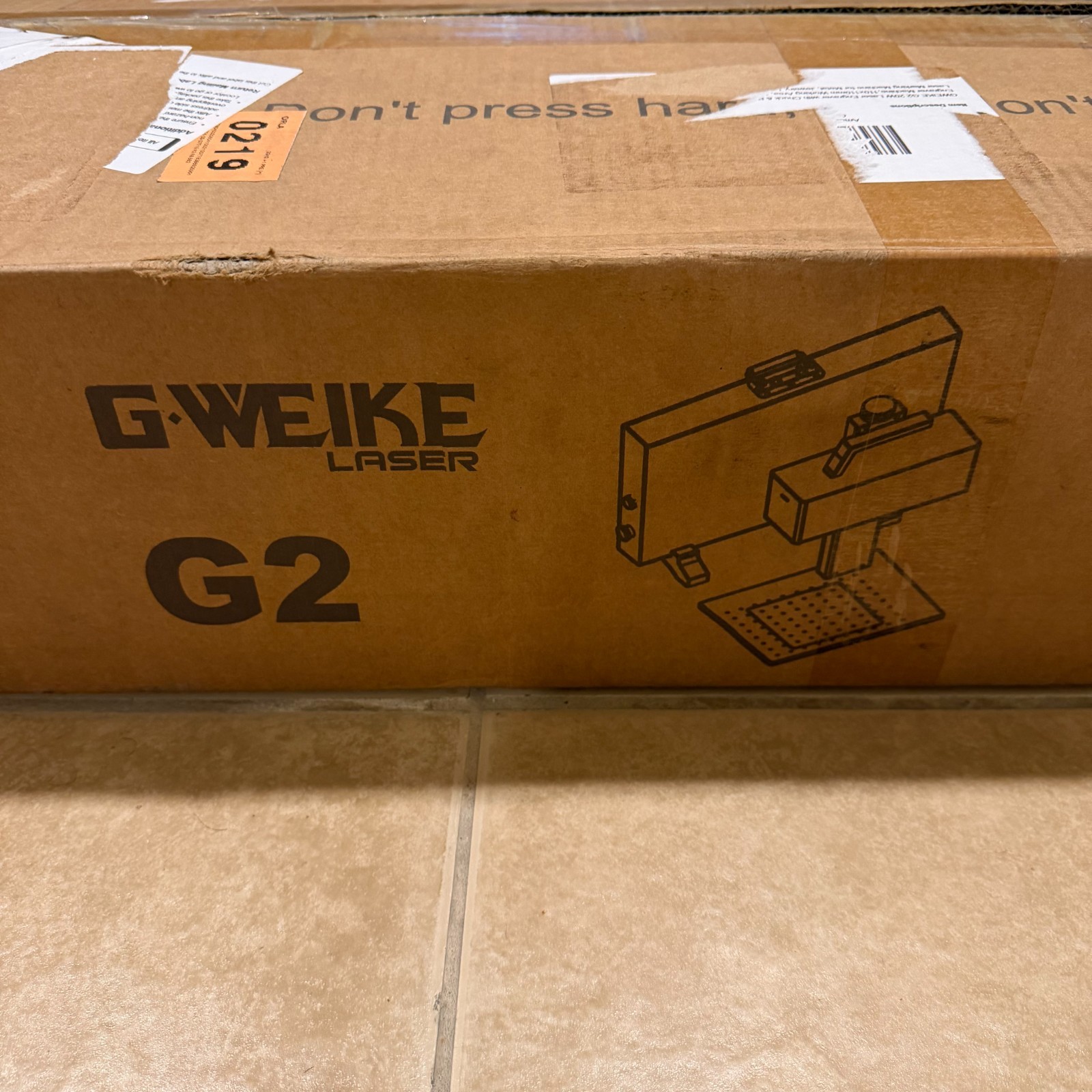 GWEIKE G2 20W Fiber Laser Engraver 110V 110x110mm Portable Marking Machine NEW