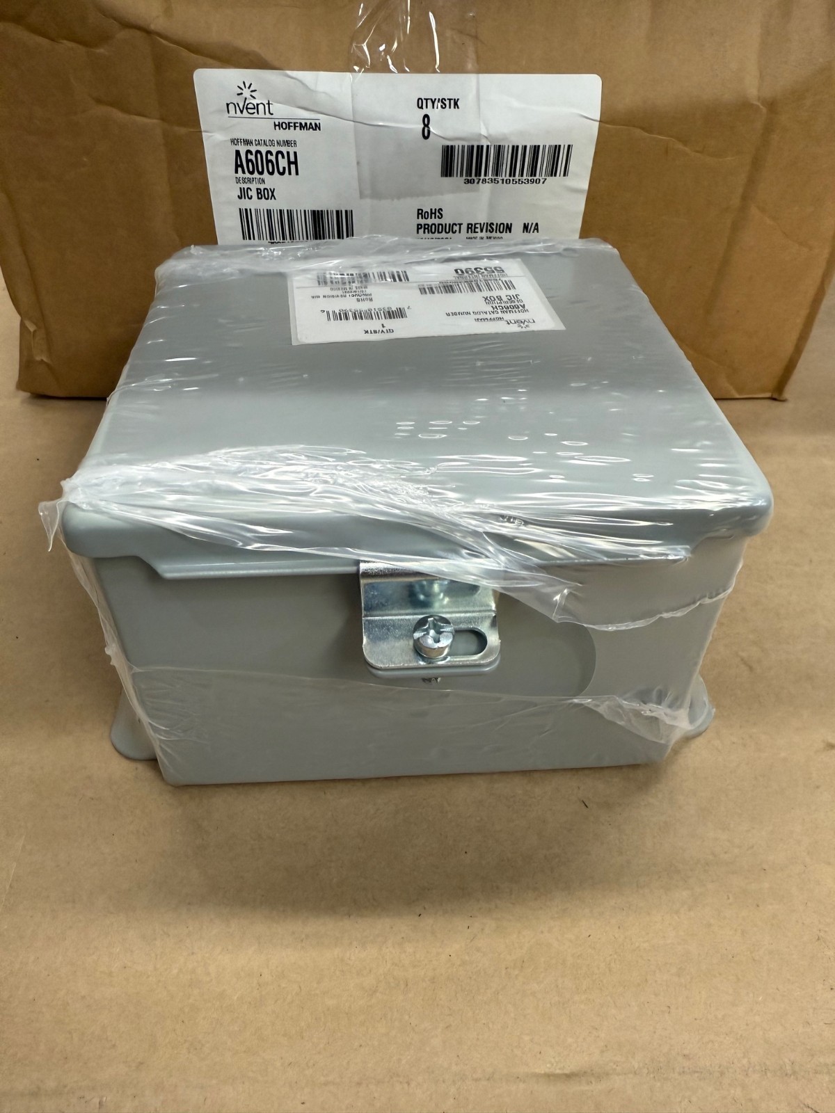 Nvent Hoffman A606CH Junction Box, 1 Box of 8 *NEW*