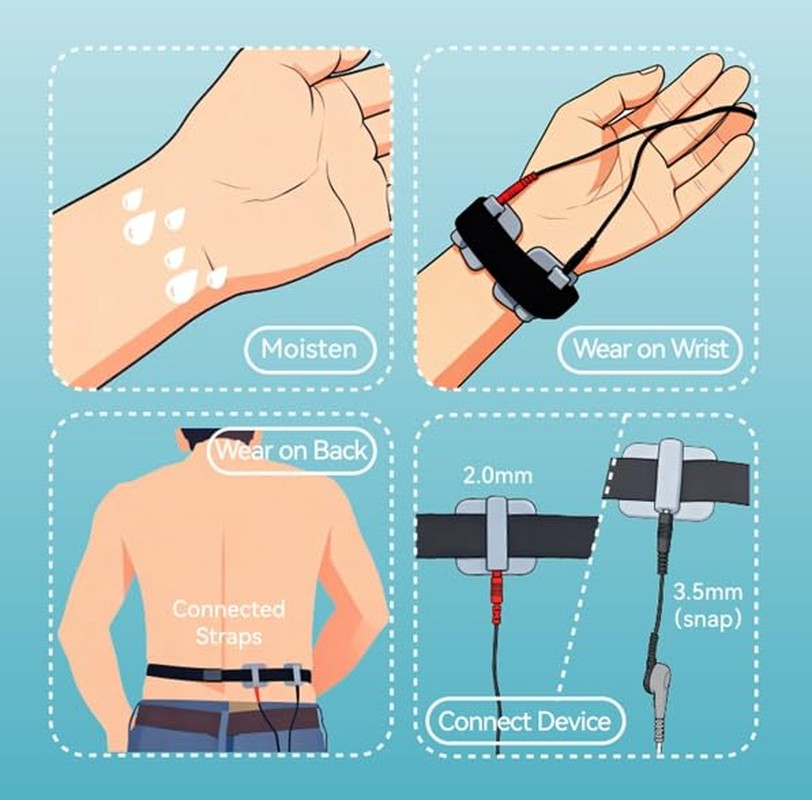 Lifetime-Reusable Conductive Silicone Electrode Pads Unit – Washable, Permanent-