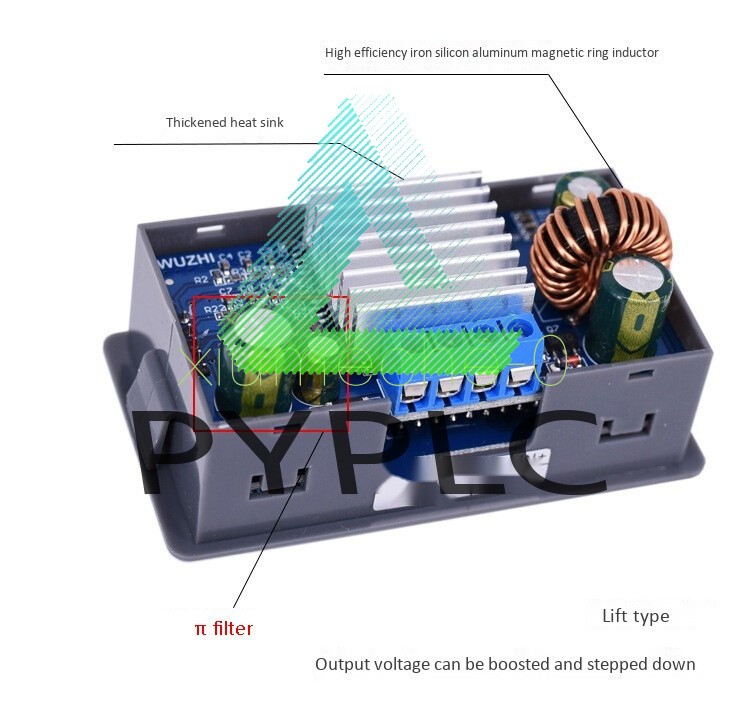 0.5-30V Adjustable DC-DC Buck Boost Converter CC CV Output Power Supply Module F