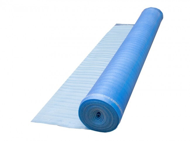 Vapor Barrier Flooring Underlayment for Laminate Floor w/tape 3in1 2mm 500sf