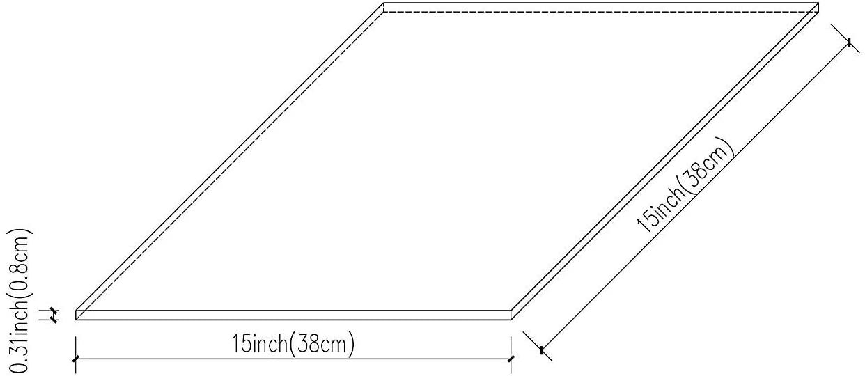 Silicone Sponge Rubber Sheet Plate Pad 15x15in High Temp Heat Press Plate Pad