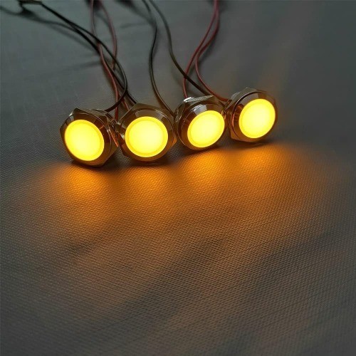 Energy Saving Indicator Light 110V 230V AC 20mA Yellow LED Water Color: Yellow
