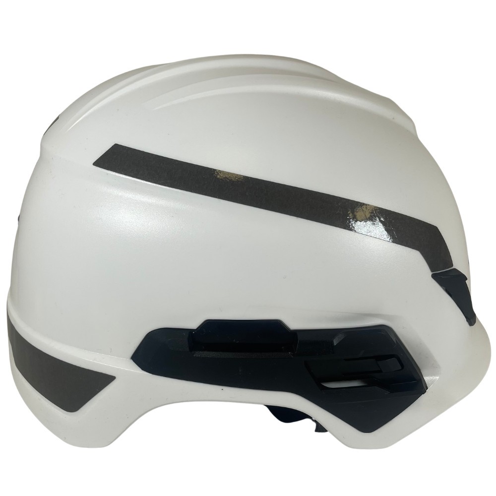 MSA V-Gard H1 EN50365 Adjustable White Safety Helmet with Chin Strap