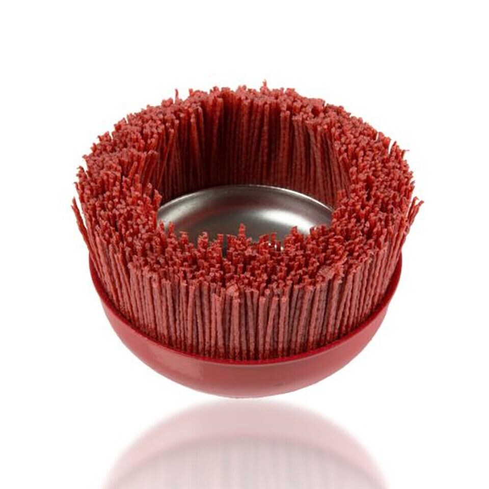 A Liner Abrasive 180 Grit Nylon Bristle Cup Brush – 3 Inch – Safe for Use