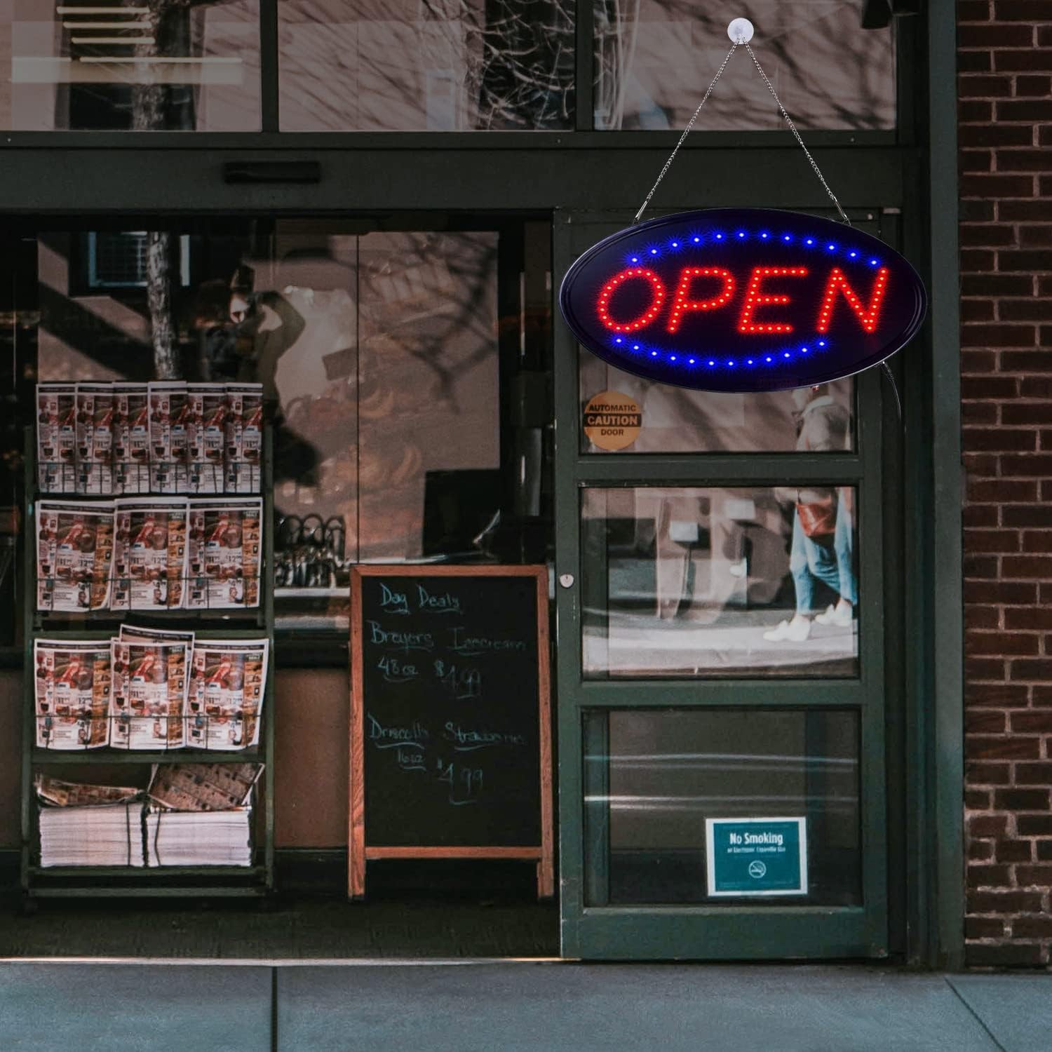 OPEN Business Sign Animated Motion Ultra Bright Store LED Neon Light with ON/OFF