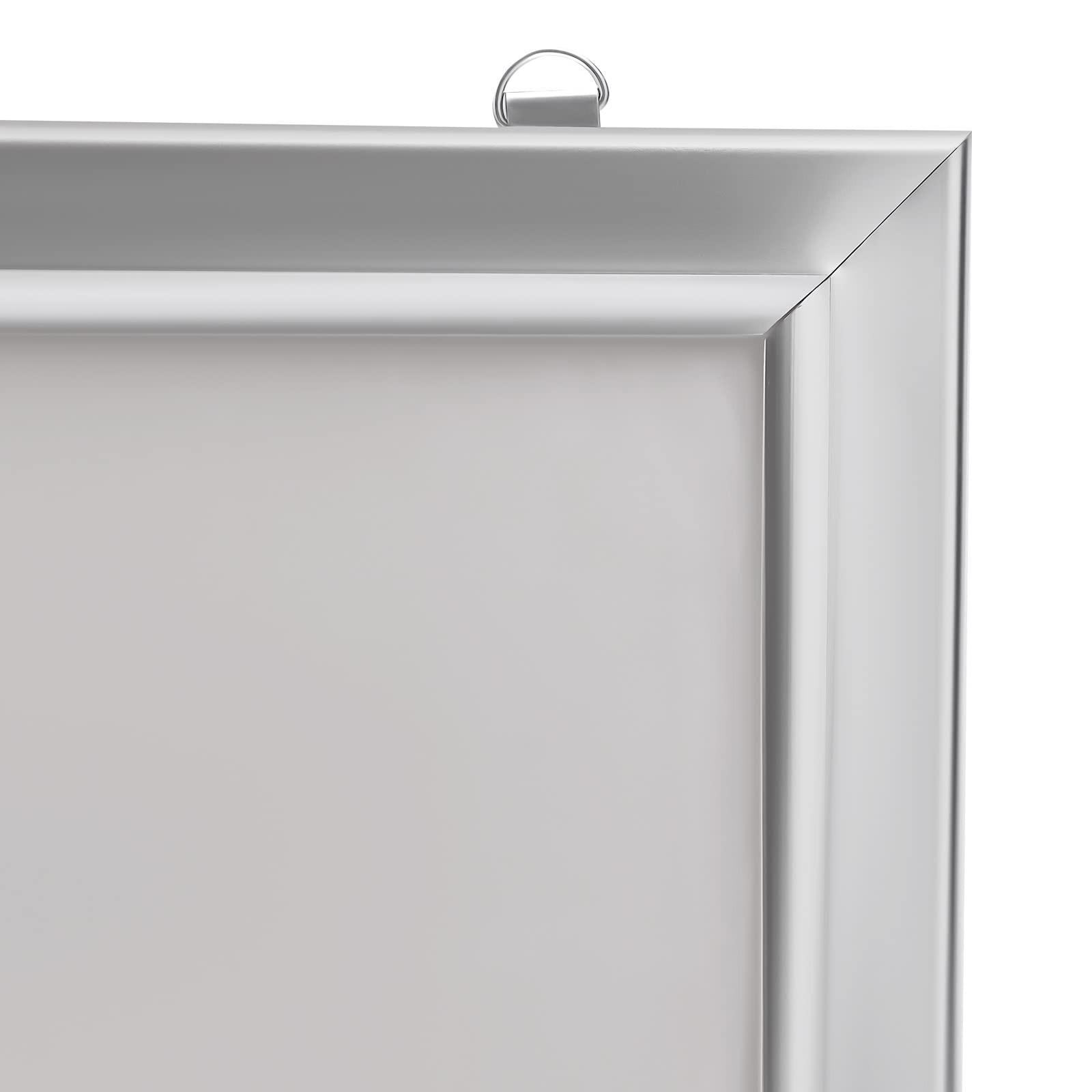 Shikiy 24″x36″ LED Movie Poster Frame, Backlit 36L» x 24W», Silver