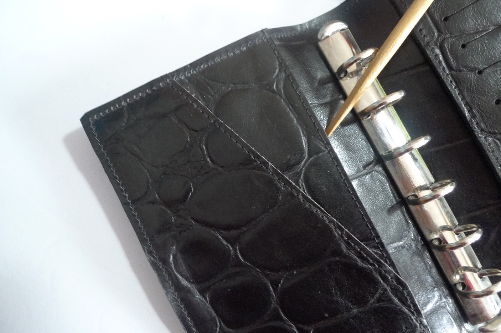 MULBERRY – POCKET BOOK AGENDA – MADE @ UK – BLACK CONGO LEATHER – NEW OLD STOCK