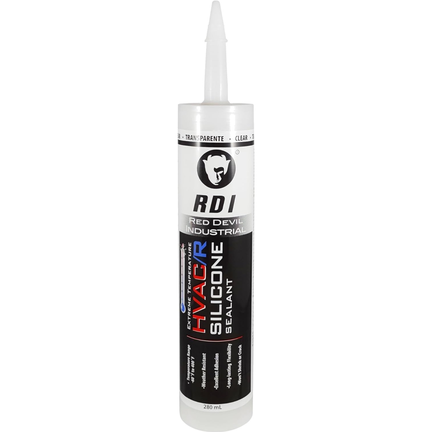 Clear Extreme Temperature Sealant for HVAC/R – 280 ml, Waterproof & Flexible