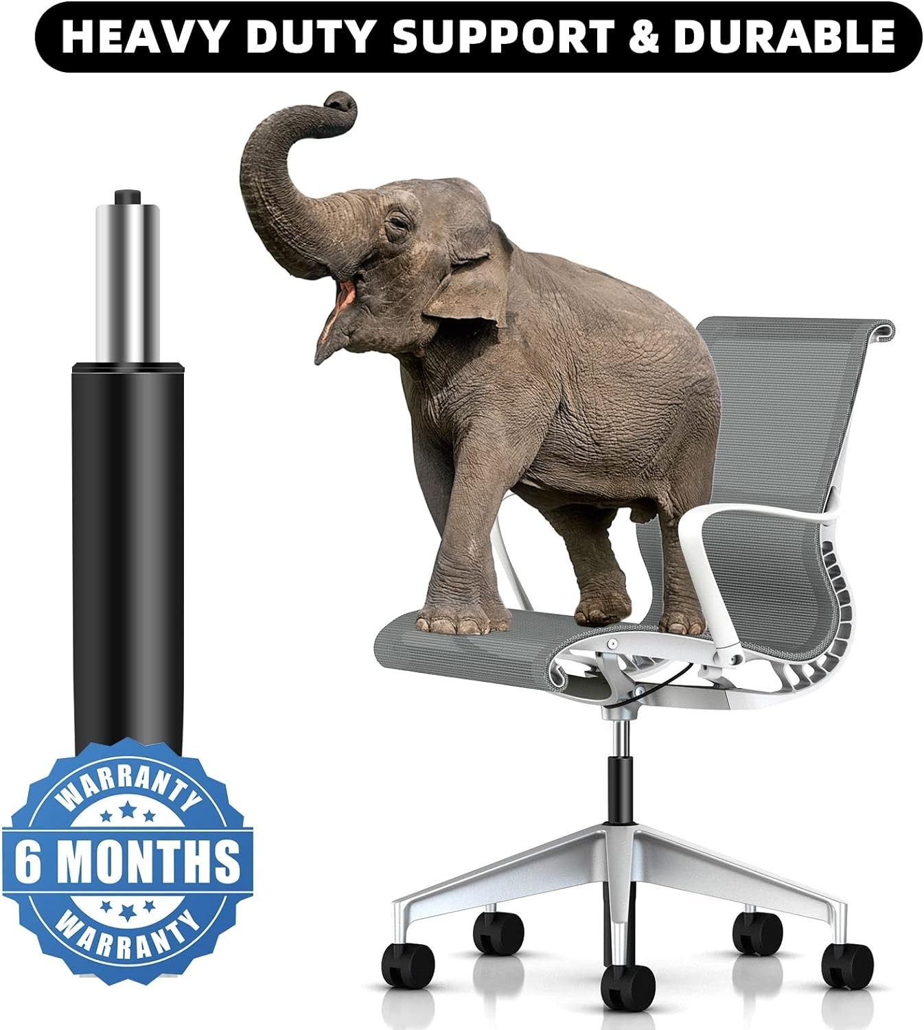 Quiet & Smooth 360° Rotation Office Chair Cylinder