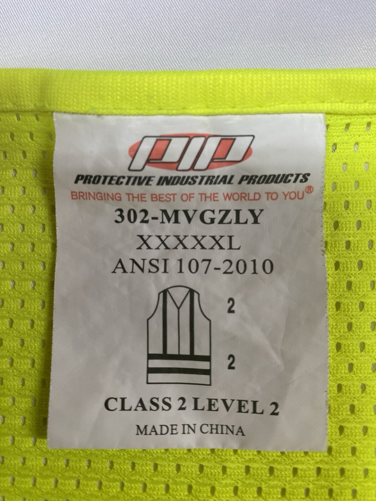 PIP Yellow and Orange Safety Vests with Reflective Tape Men’s 5XL (5136)