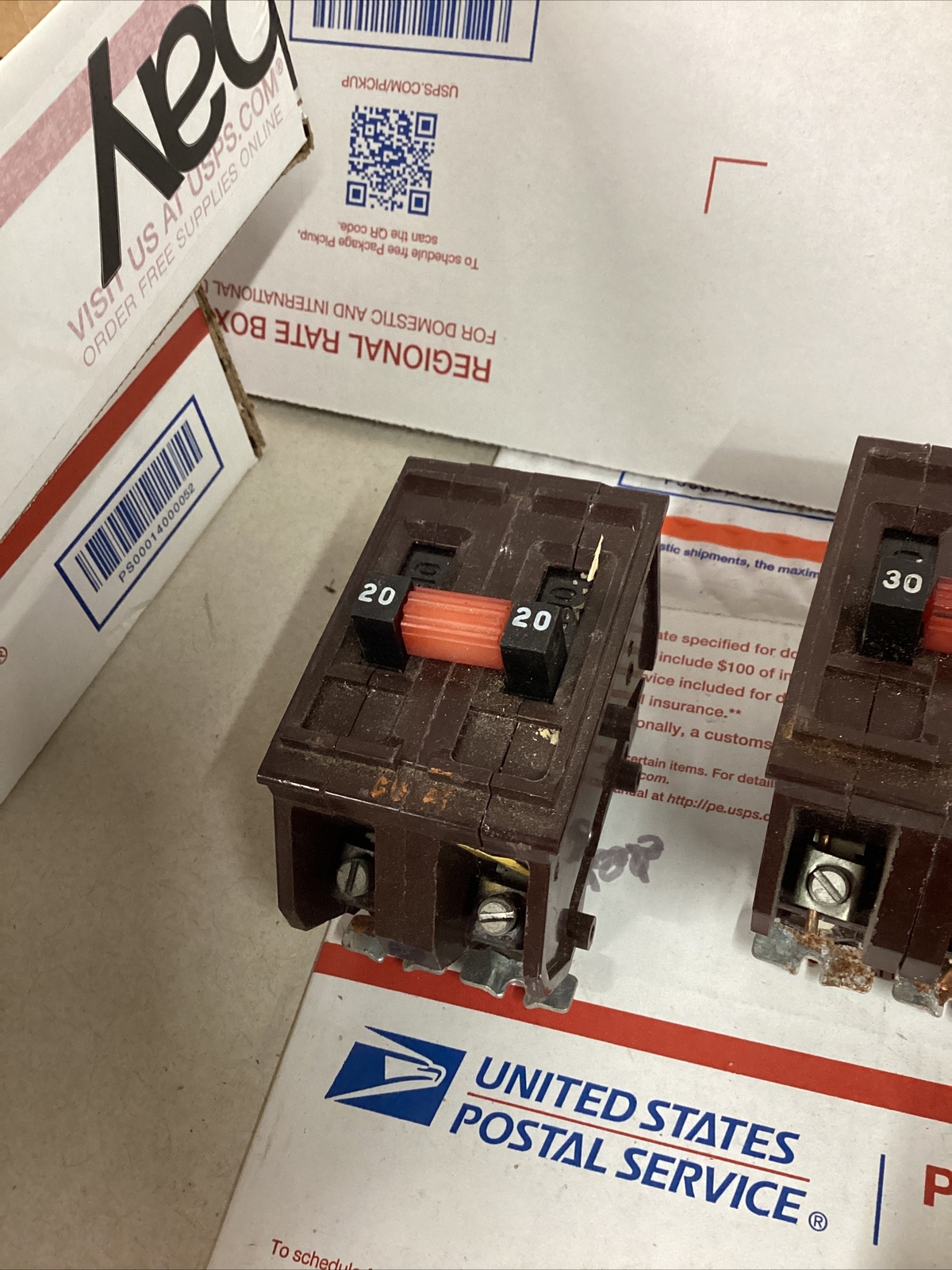 WADSWORTH 2P TYPE A 20A 30A 40A 50A 2 POLE CIRCUIT BREAKER METAL FEET ED4U 2110