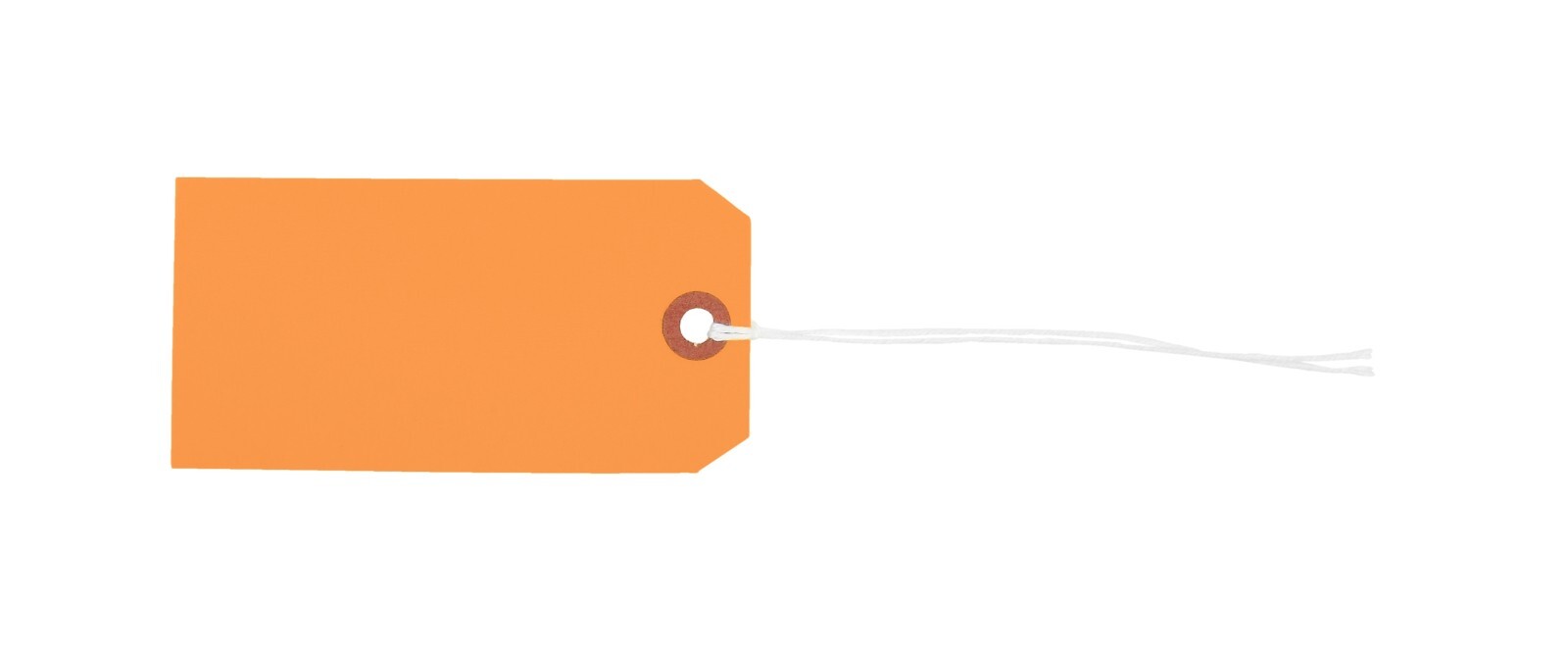 100 Orange Tags 4 3/4″ x 2 3/8″ Size 5 Inventory Shipping Hang Tag with String