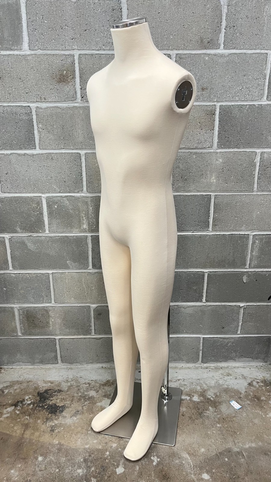 Male Mannequin Poseable Full Cloth Body, Bendable Arms & Legs, Egg Head, NEW