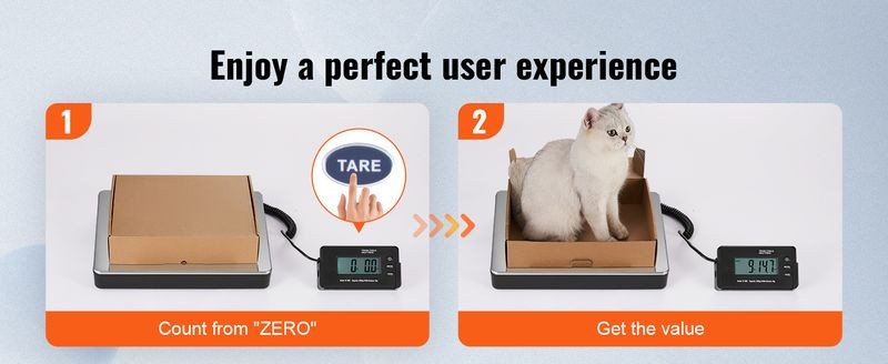 VEROR Shipping Scale Digital Postal Scale 440 lbs AC/DC Package LCD