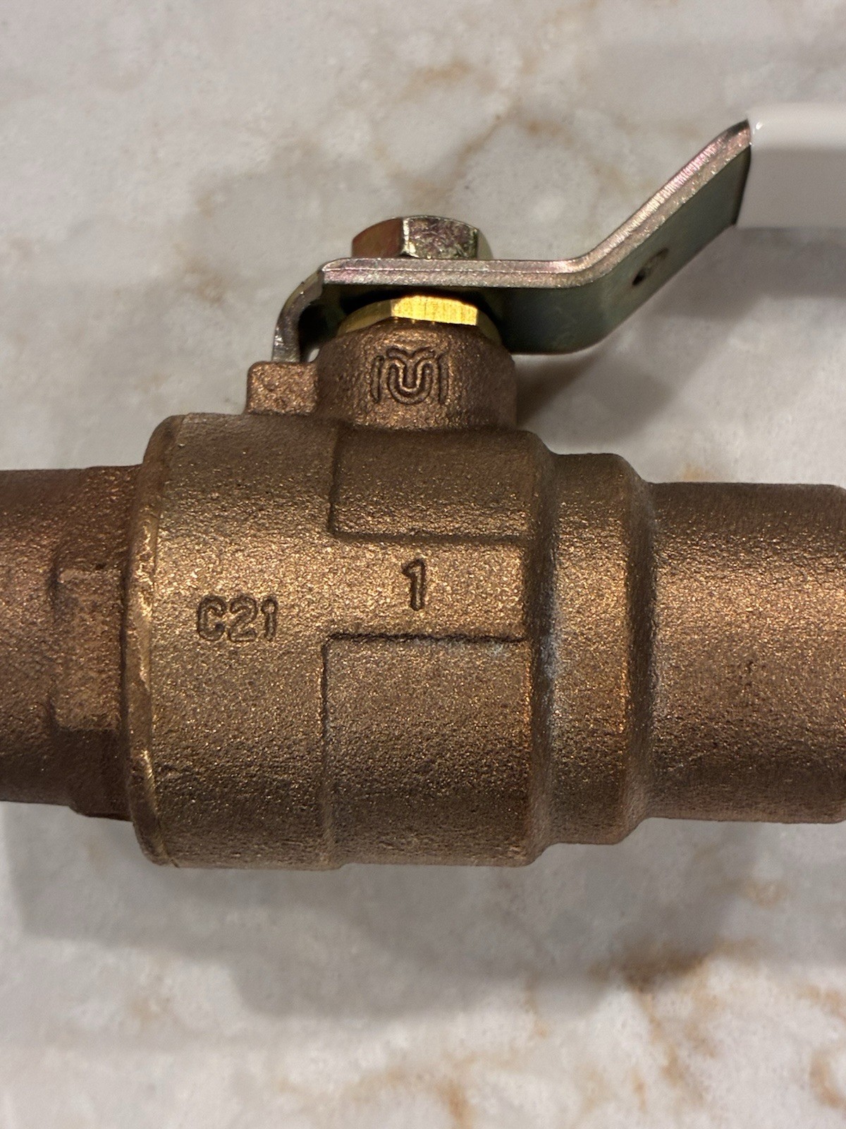 (Box 6) 1” Sweat Std. Port Lead-Free Bronze Brass Ball Valves 600 WOG, 150 WSP