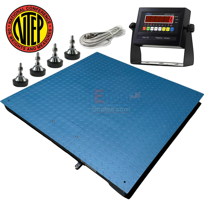 SellEton SL-800-5’x5′ (60″x60″) NTEP (Legal for Trade) Heavy Duty Floor Scale