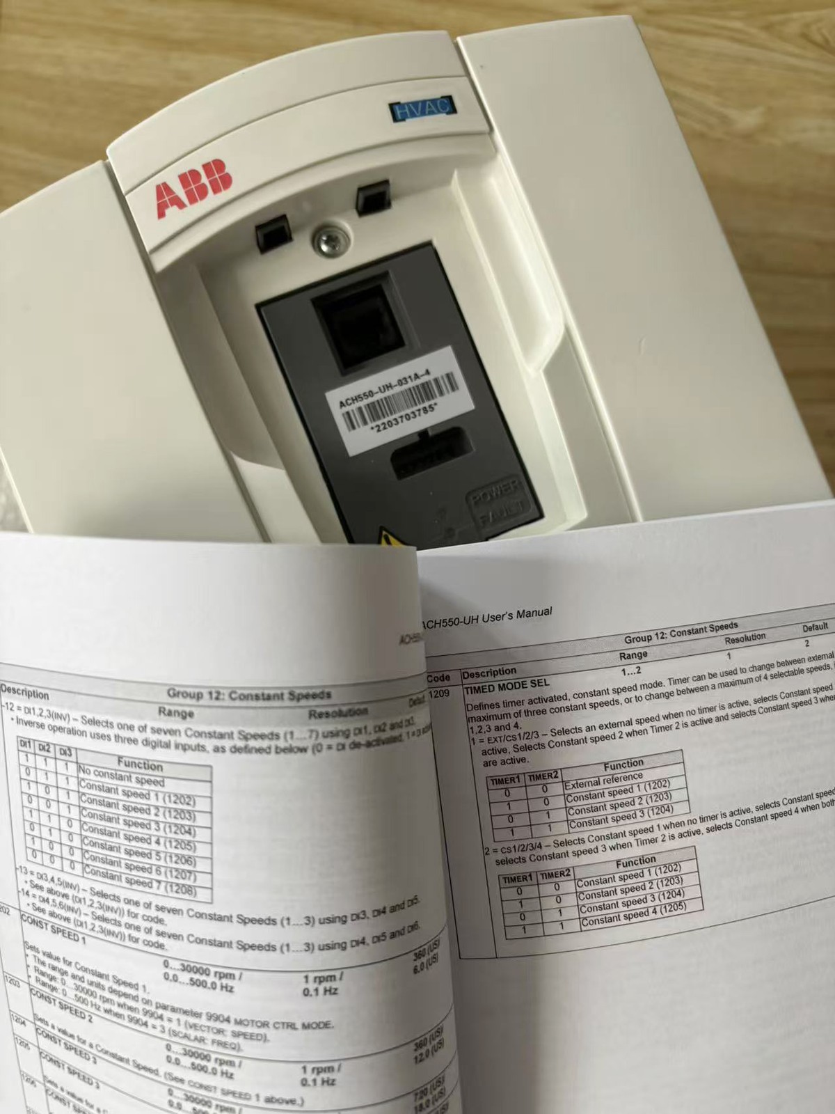 ABB ACH550-UH-031A-4 HVAC Drive Inverter 20HP 15KW 3-Phase 31A 3AUA0000004054