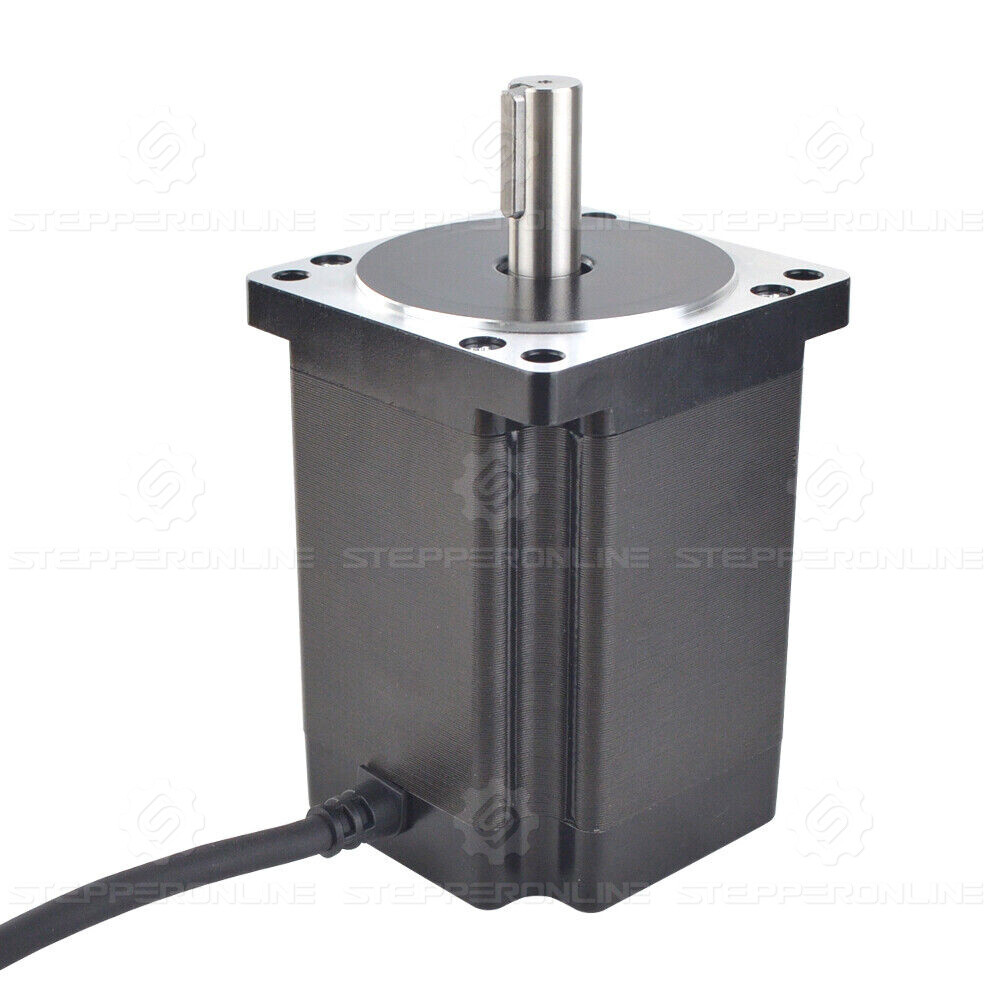 Nema 34 Stepper Motor 8.2Nm 114mm 6A 14mm Key-way Shaft 4 Wires CNC Lathe Router