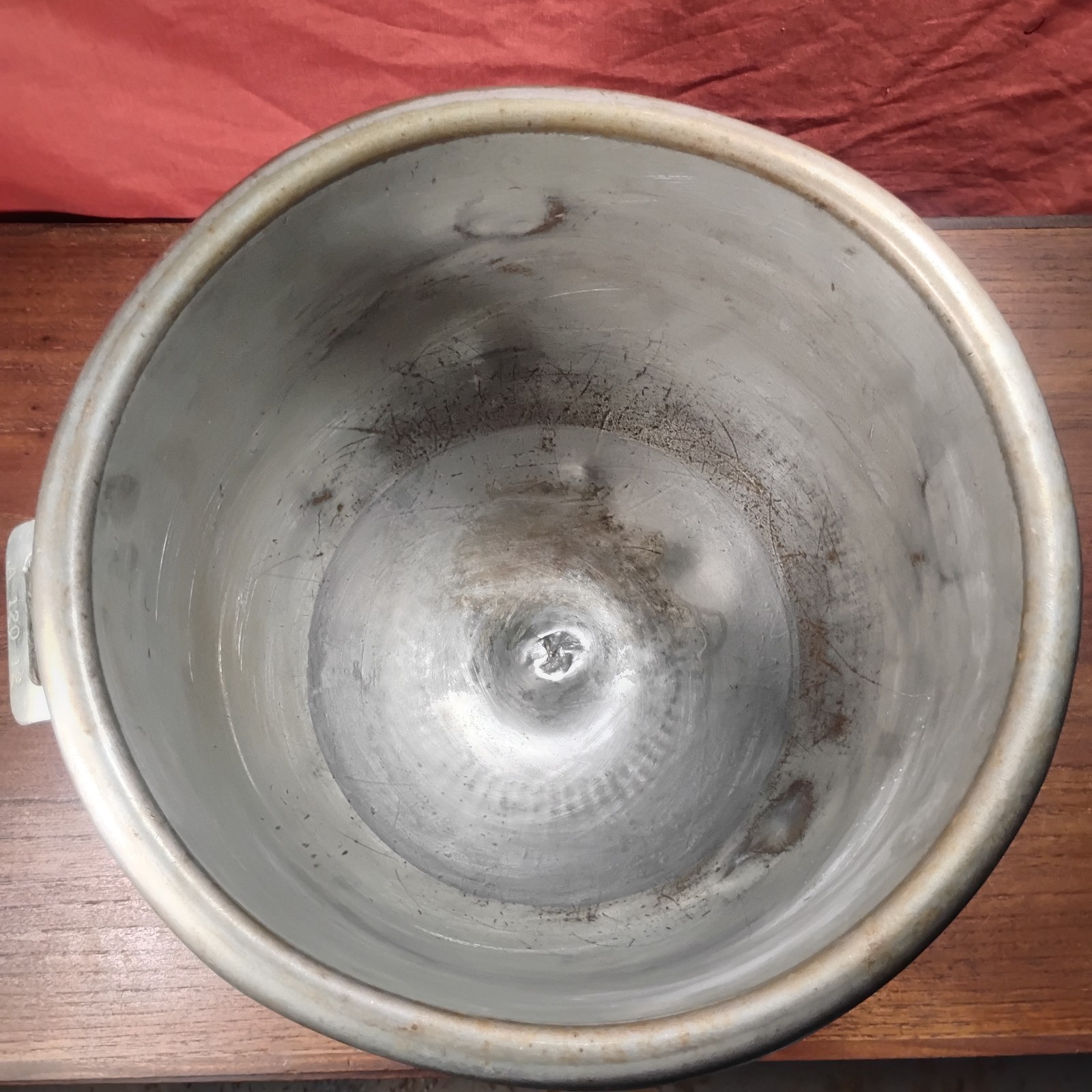 USED Hobart 12qt BOWL A-120-12 Steel Mixing Bowl (DAMAGED-for Parts NOT WORKING)