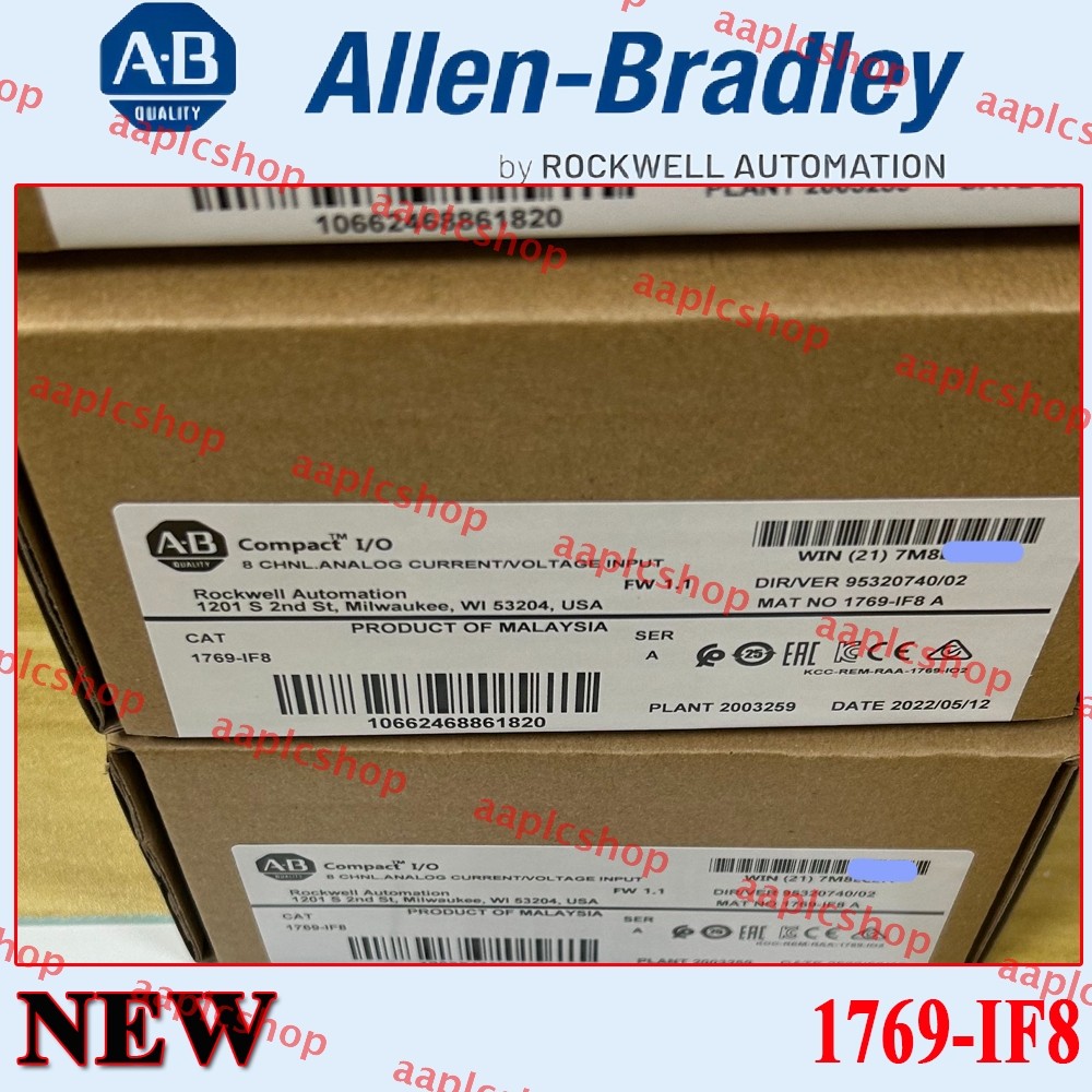 NEW PLC 1769-IF8/A CompactLogix 8 Pt Analog Input Module New Sealed