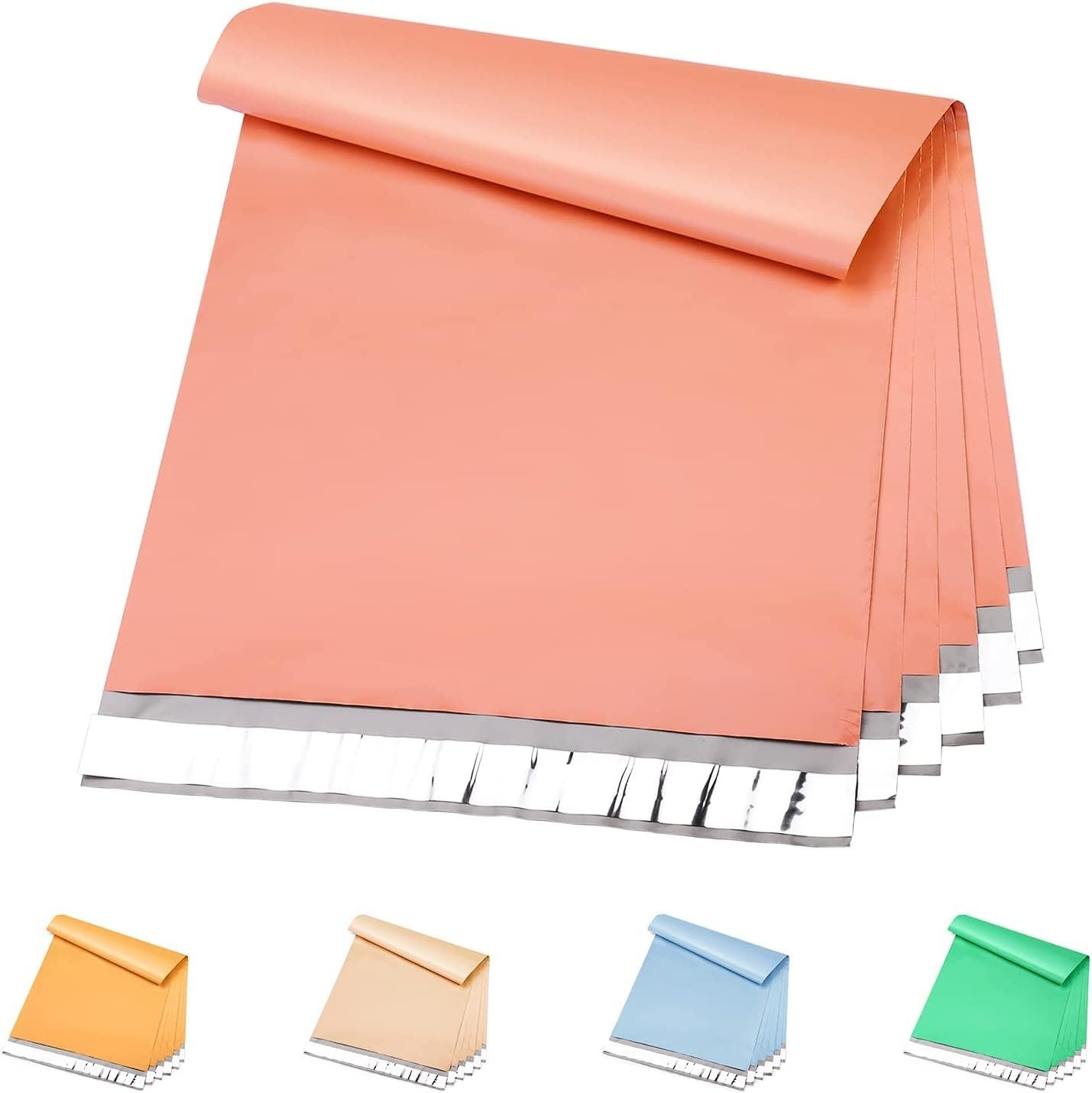 Metronic Poly Mailers 10×13 300 Pcs, Strong Adhensive 300PC, Peach Pink