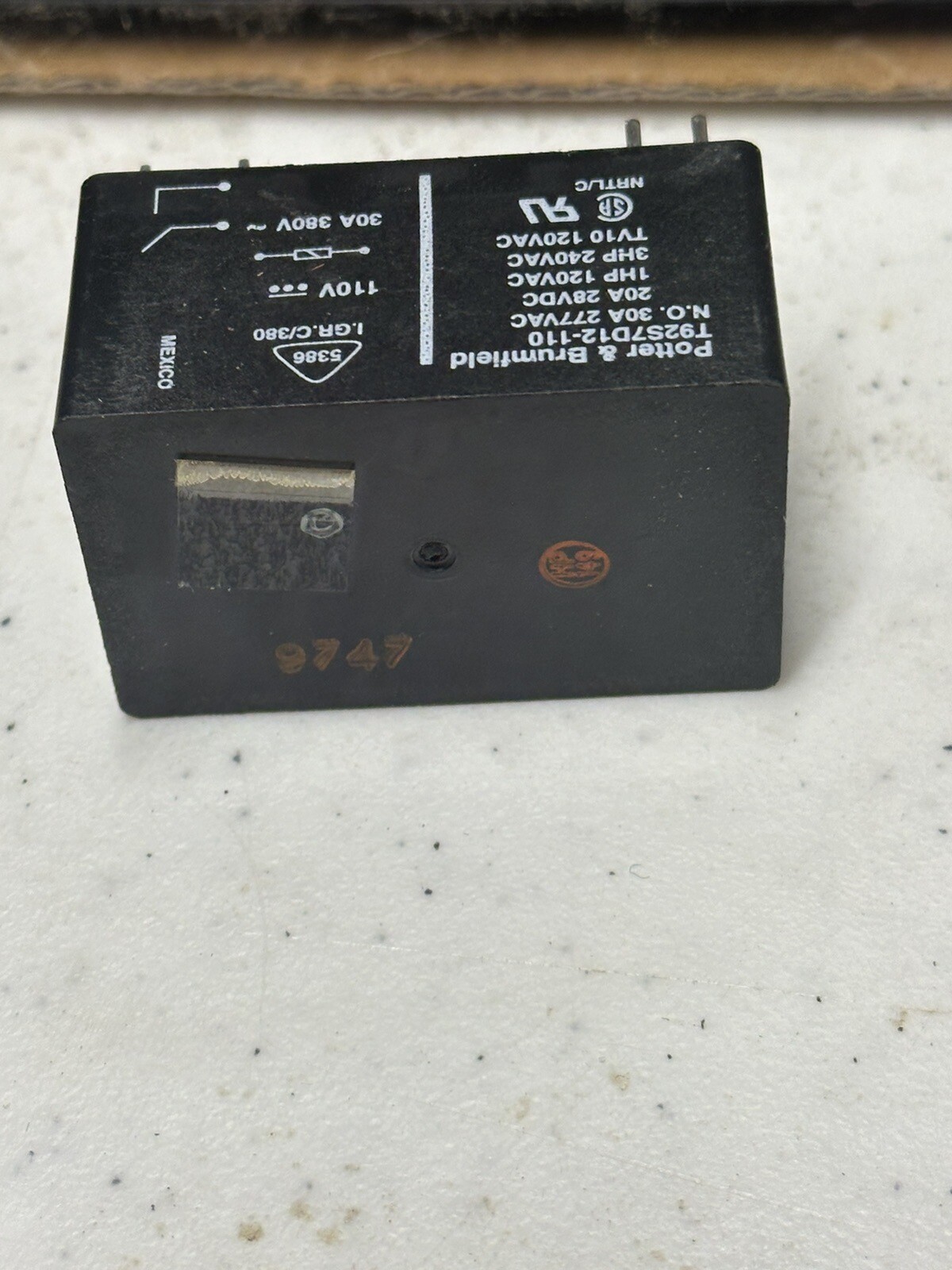 General Purpose T92S7D12-110 Potter & Brumfield Relay Brand New Free Shipping