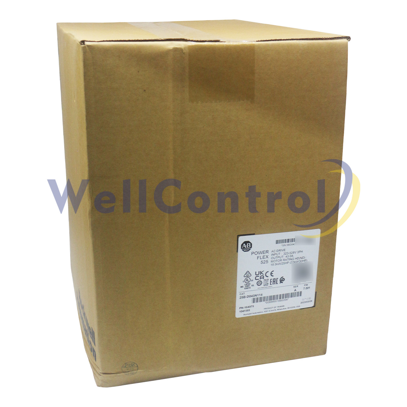 New Allen Bradley 25B-D043N114 PowerFlex 525 22kW (30Hp) AC Drive 25BD043N114