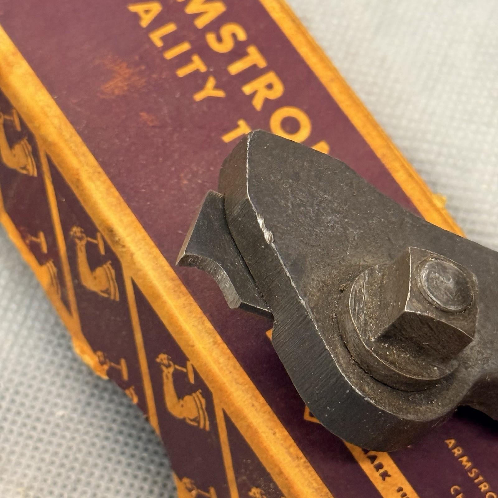 Vintage Armstrong No 2020-S ACE Lathe Tool Holder Wrench & Box USA