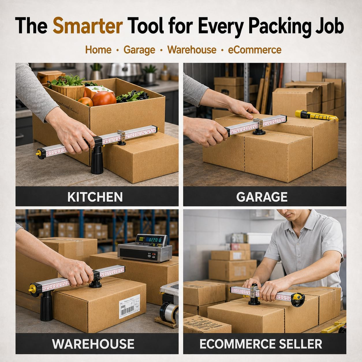 By Excell Cardboard Box Resizer Tool with Safety Blade Cover, Carton Sizer
