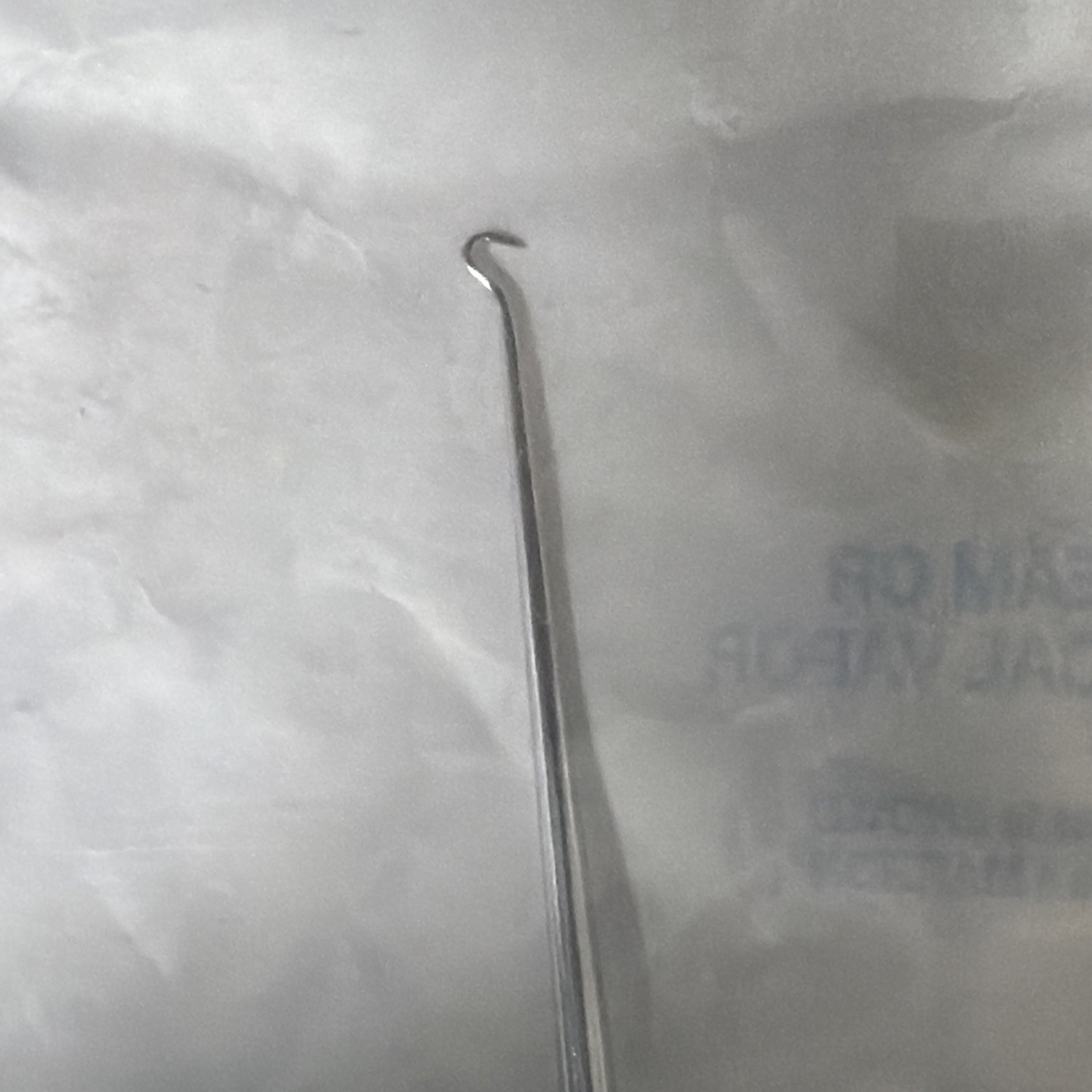 Surgical Nerve Hook, 9 1/2 inches Gold Handle Used Sterilized