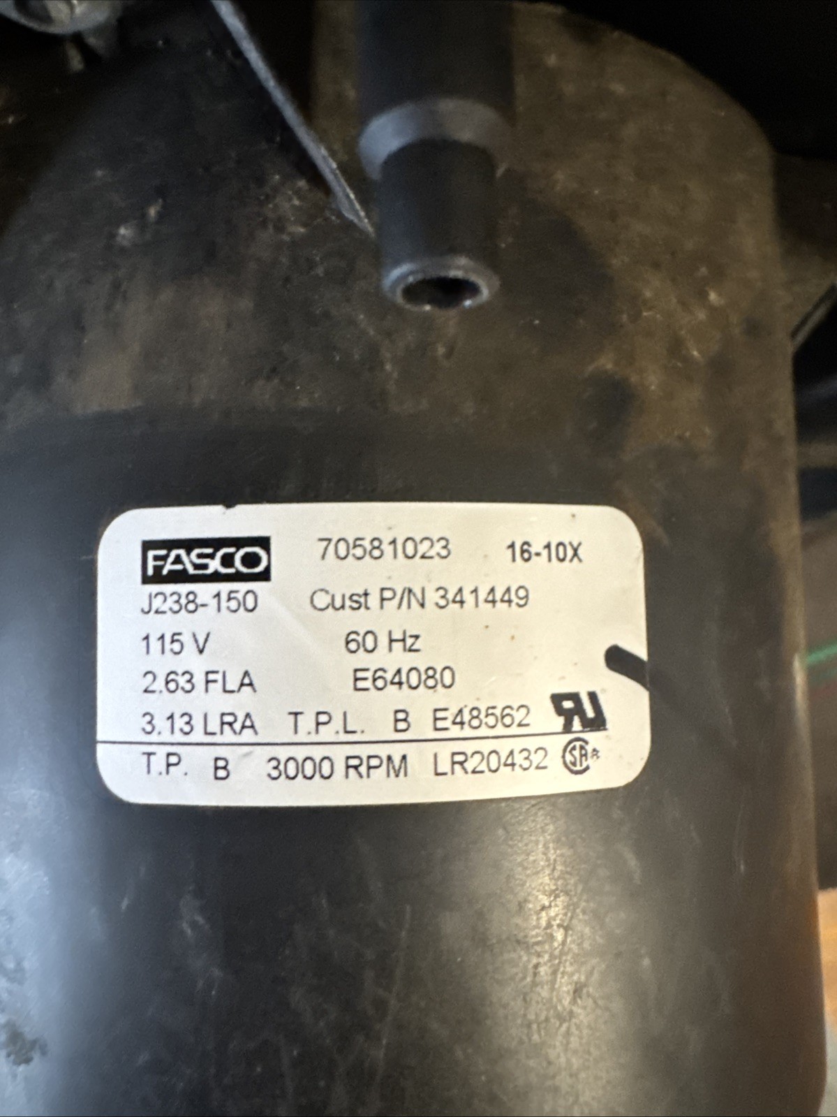 341449 Fasco Furnace Draft