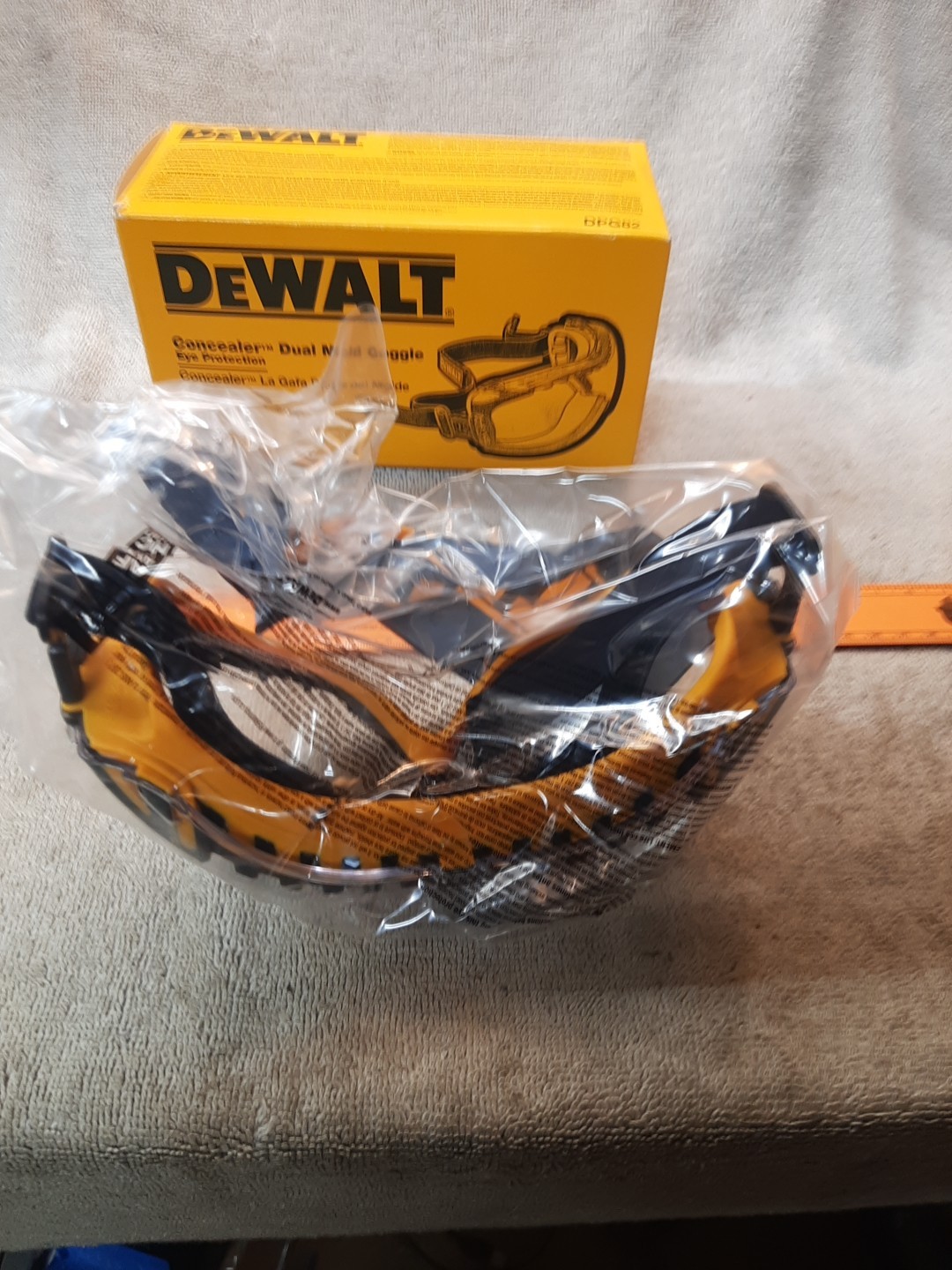 DEWALT DPG82 Concealer Safety Goggles with Clear Anti-Fog Lens