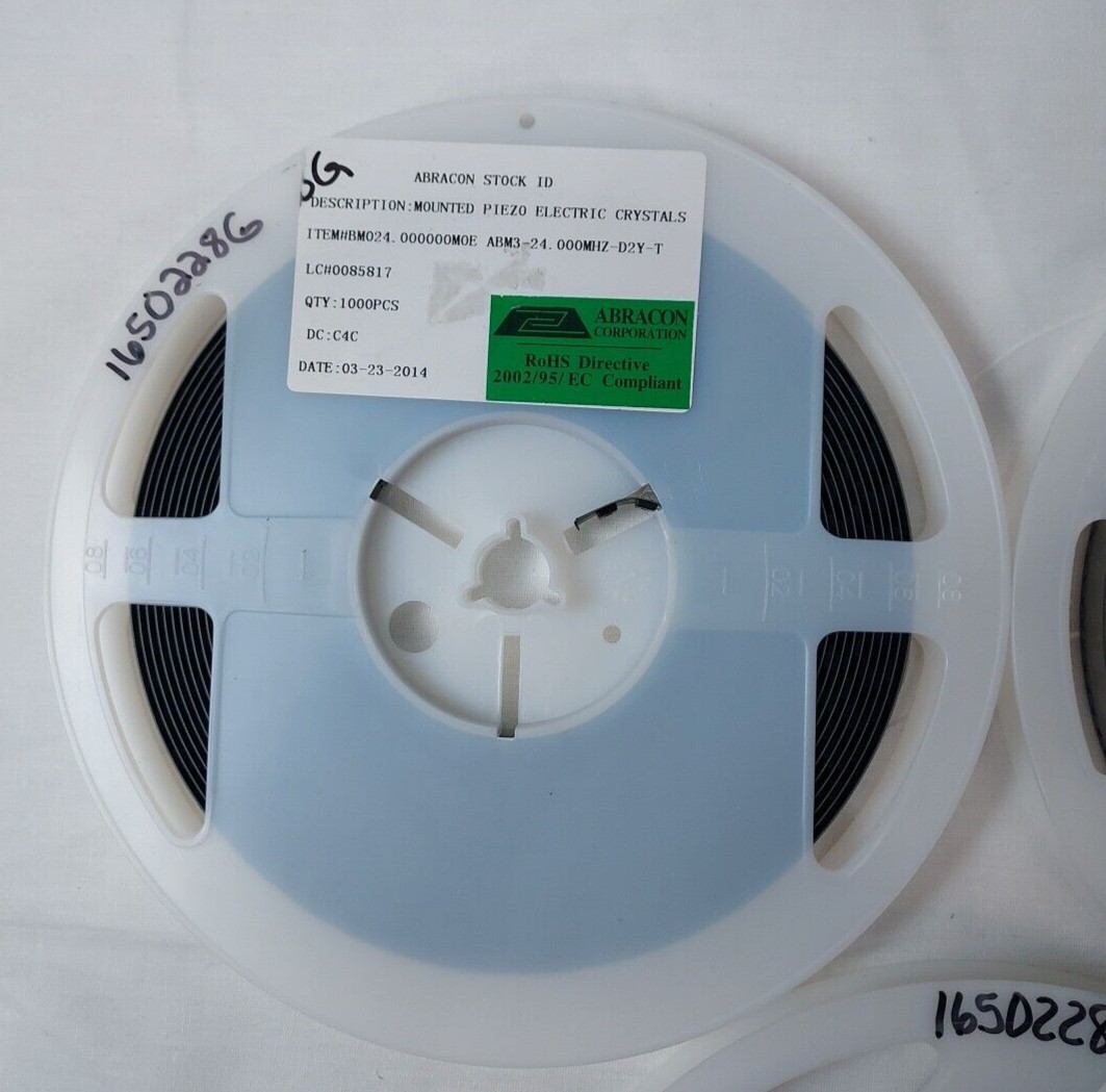 2574 Pack ABRACON ABM3-24.000MHZ-D2Y-T Crystals/Oscillators, 24.0 MHZ, 50OHM