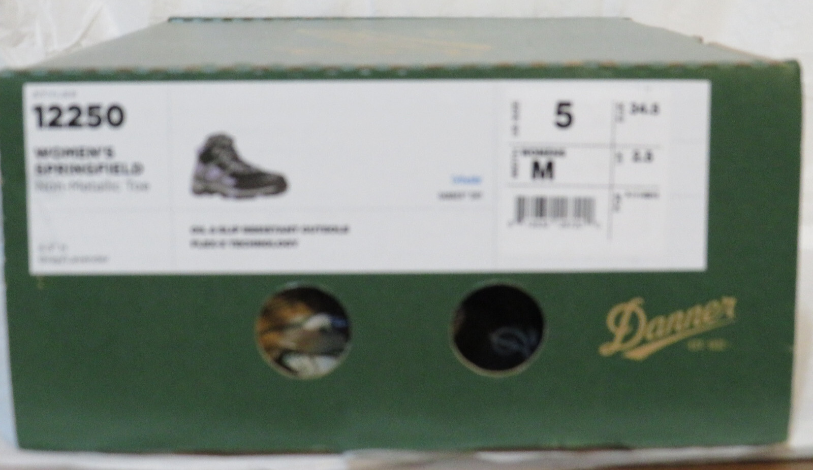 DANNER WOMEN’S BOOTS US 5 M SPRINGFIELD COMP TOE WORK HIKER GRAY LAVENDER NIB
