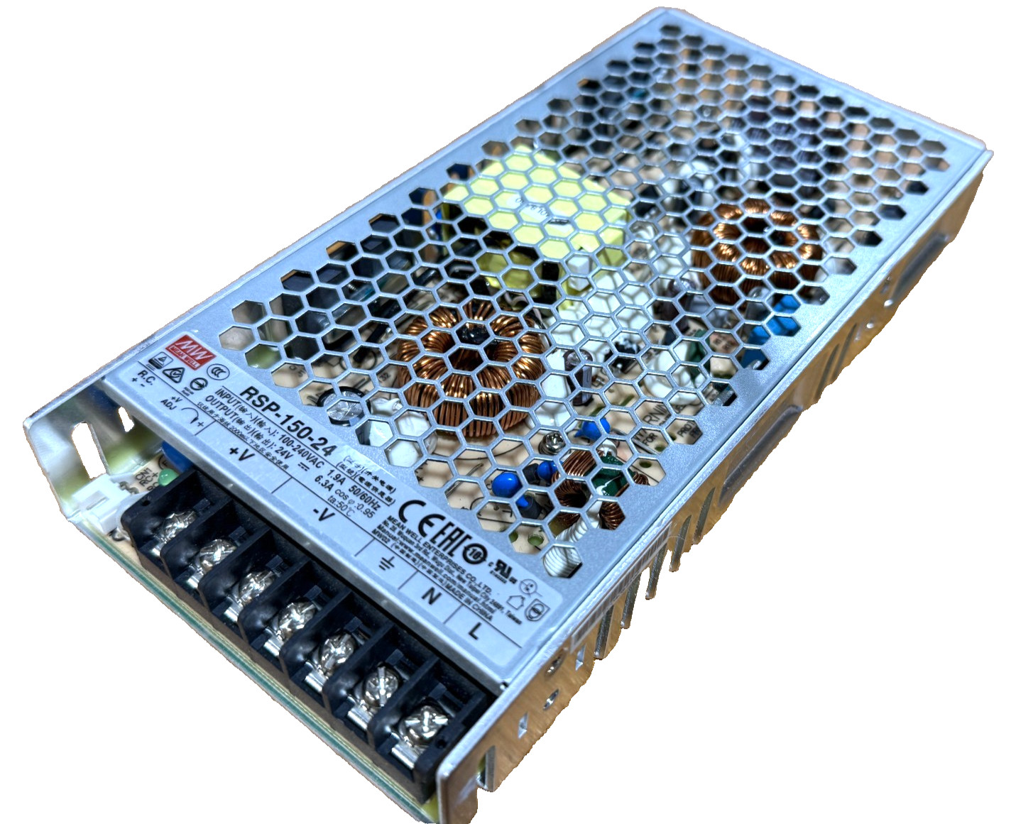 Mean Well RSP-150-24 AC/DC Power Supply – 1 Output – 24V, 6.3A, 151.2W