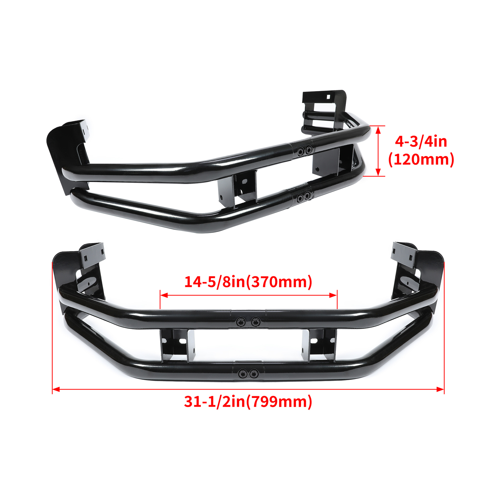 For John Deere Z235, Z255, Z335E, Z355E Rear Bumper Bar w/ Hitch Kit