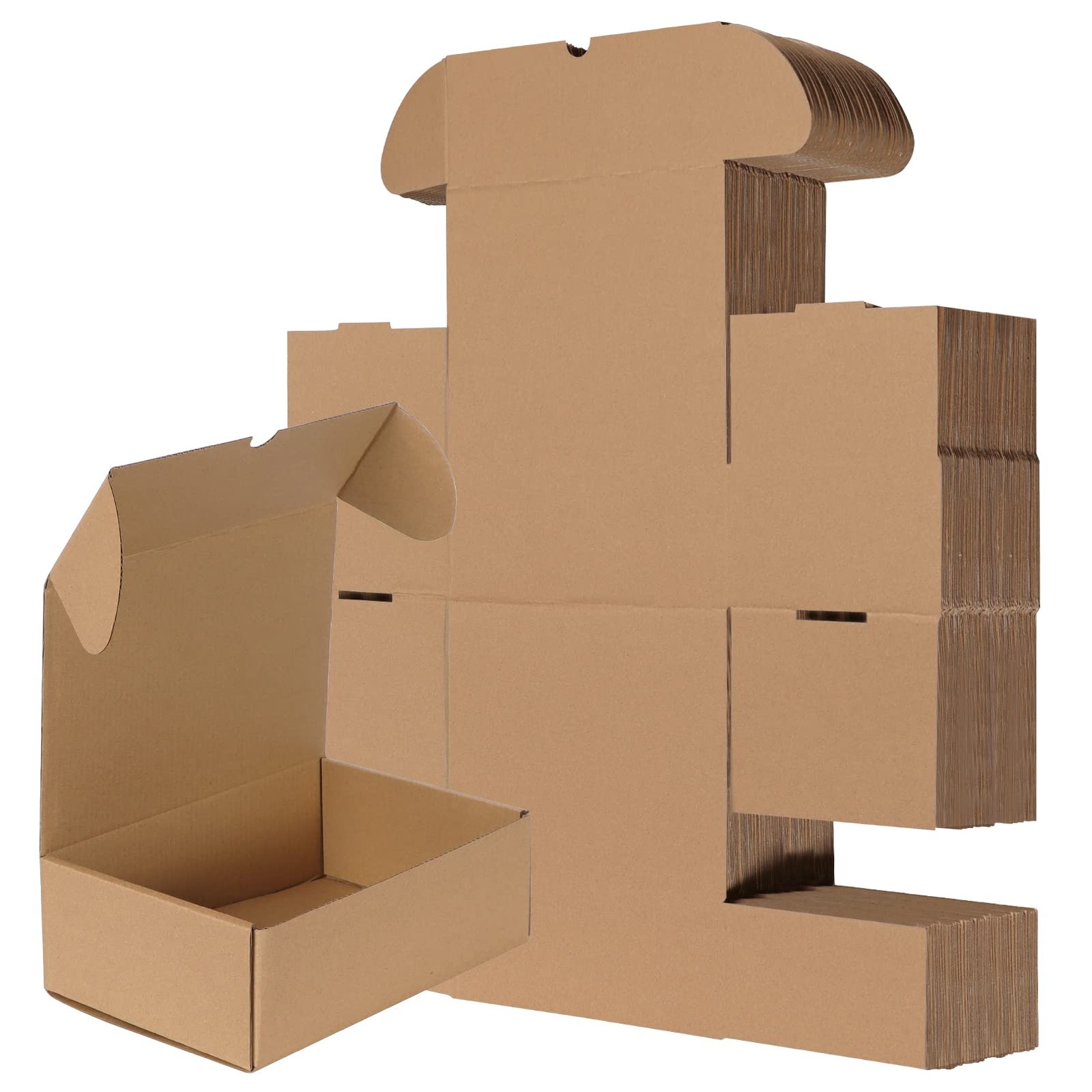 RLAVBL 9x6x3 Inches Shipping Boxes Set of 25, Brown Small Corrugated Cardboard B
