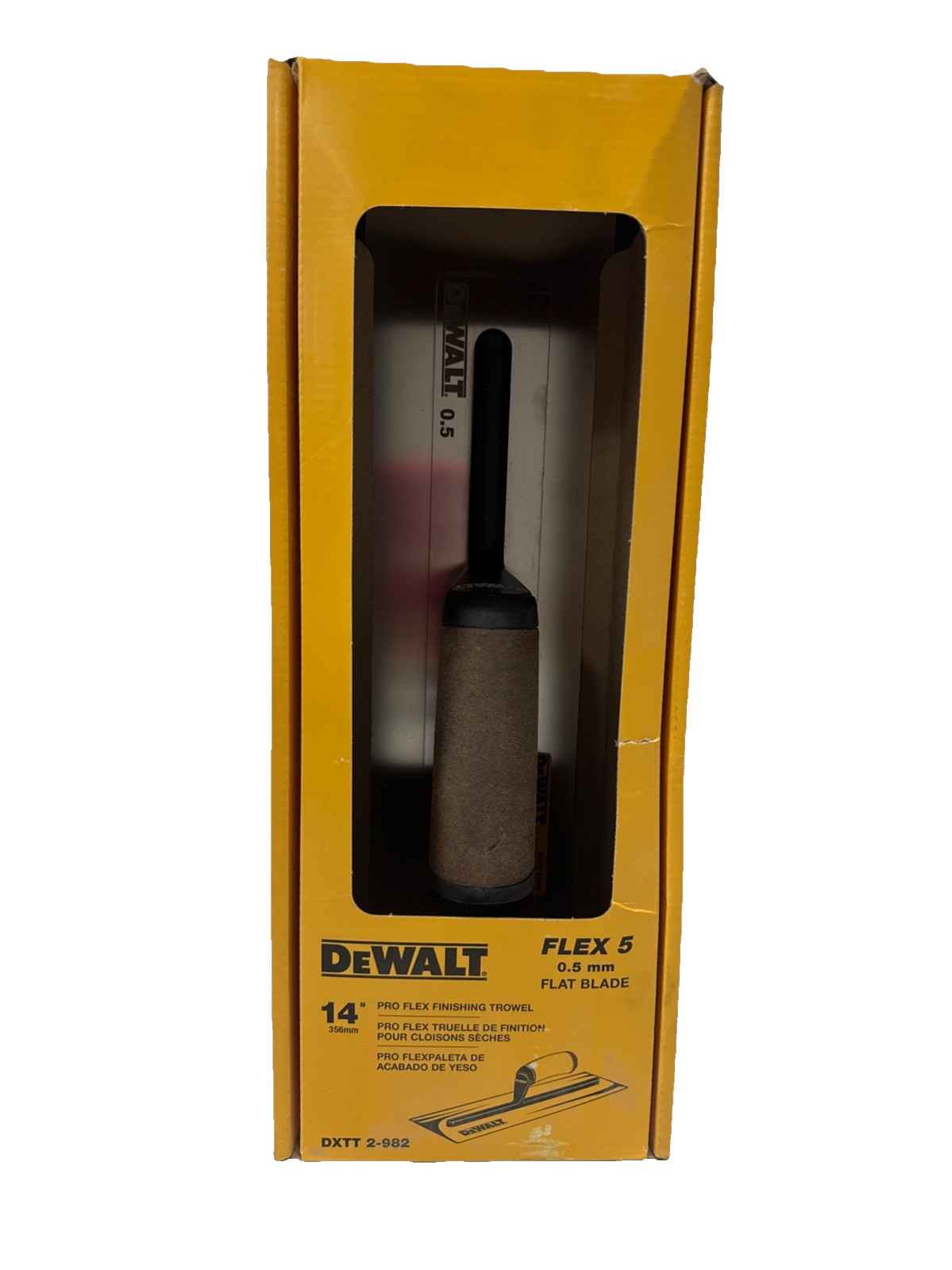 DEWALT Pro Drywall Finishing Trowel, 14 in. Stainless Steel Blade, DXTT 2-982