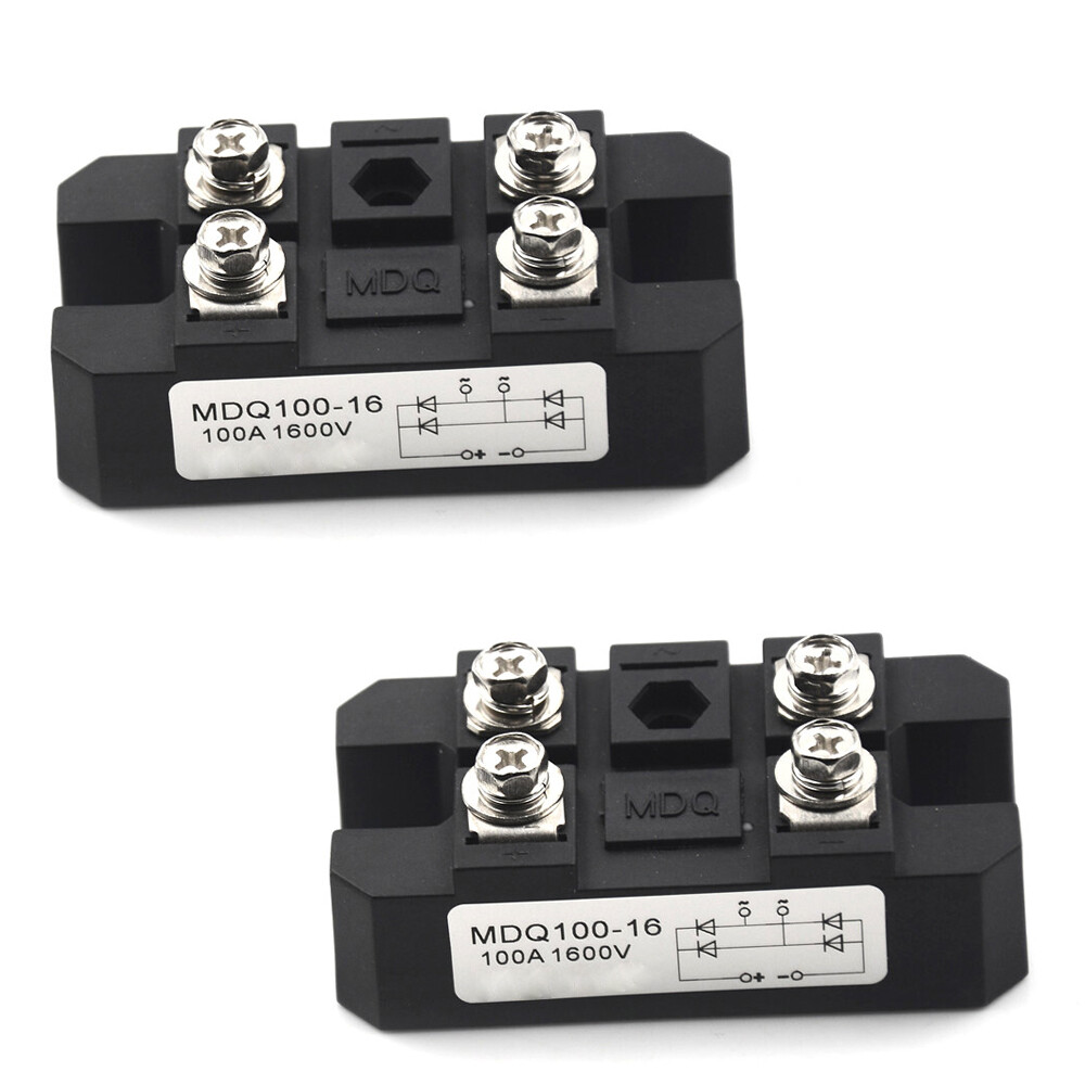 2PCS Amp Power Module Single-phase Diode Bridge Rectifier1600V MDQ-100A