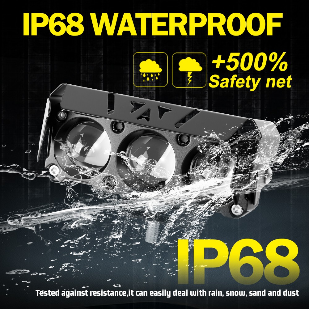 2x 4» LED Work Light Bar Spot Flood Pods Off Road Truck Fog Lights Yellow White