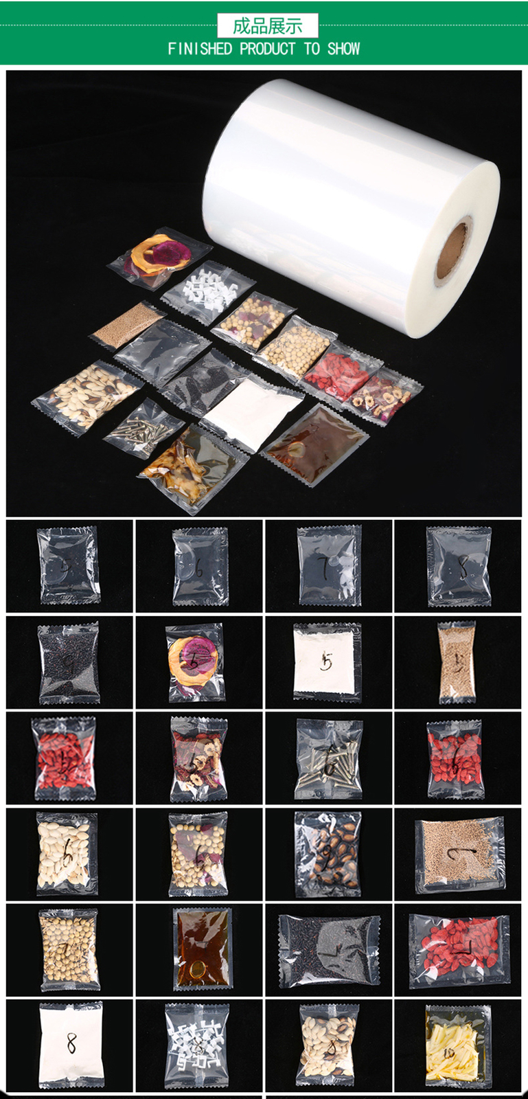Packaging Materials PE/PET Film For Sachet Filling Sealing Packing Machine 3KG