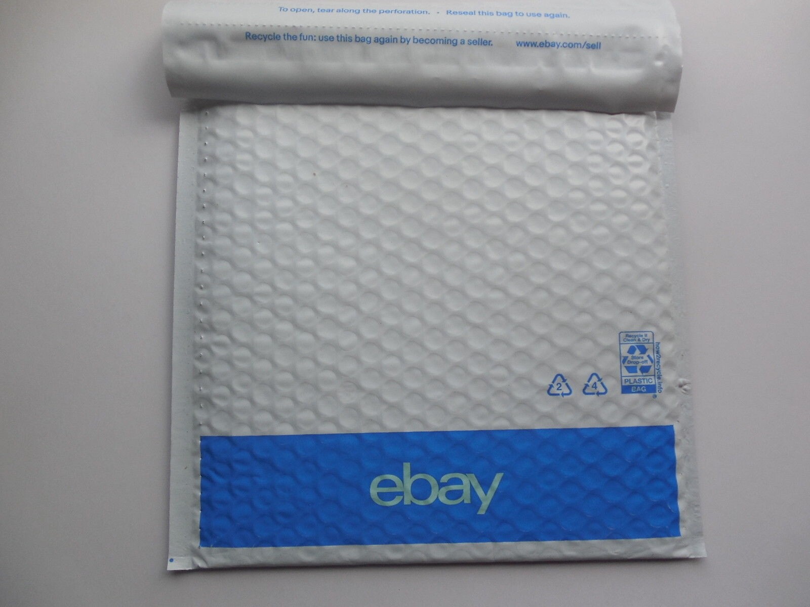 100 Branded eBay-Branded Padded Airjacket With Blue Print 8.5″ x 11.25″
