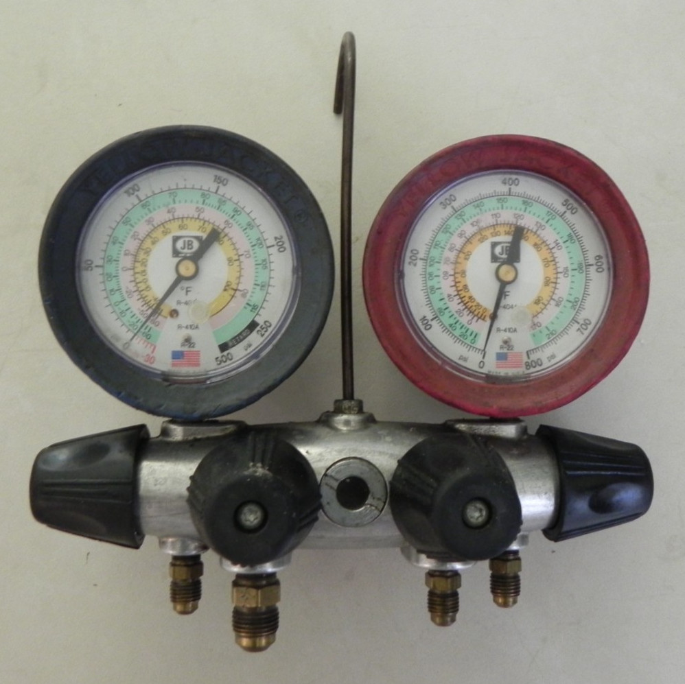 JB Industries Zeppelin Aluminum Manifold Gauges R-22, R-404A, and R-410A Tested