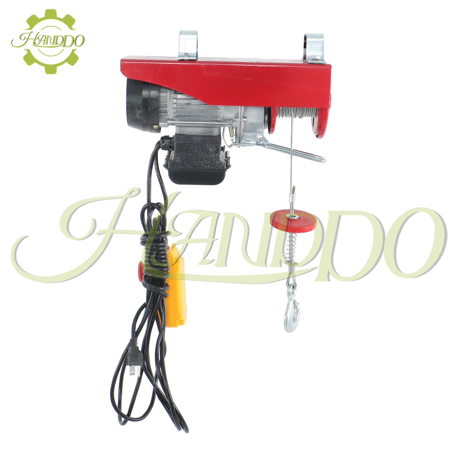 440lbs/ 200kg Electric Hoist with 14 FT Wired Remote Control 110V 510W Motor