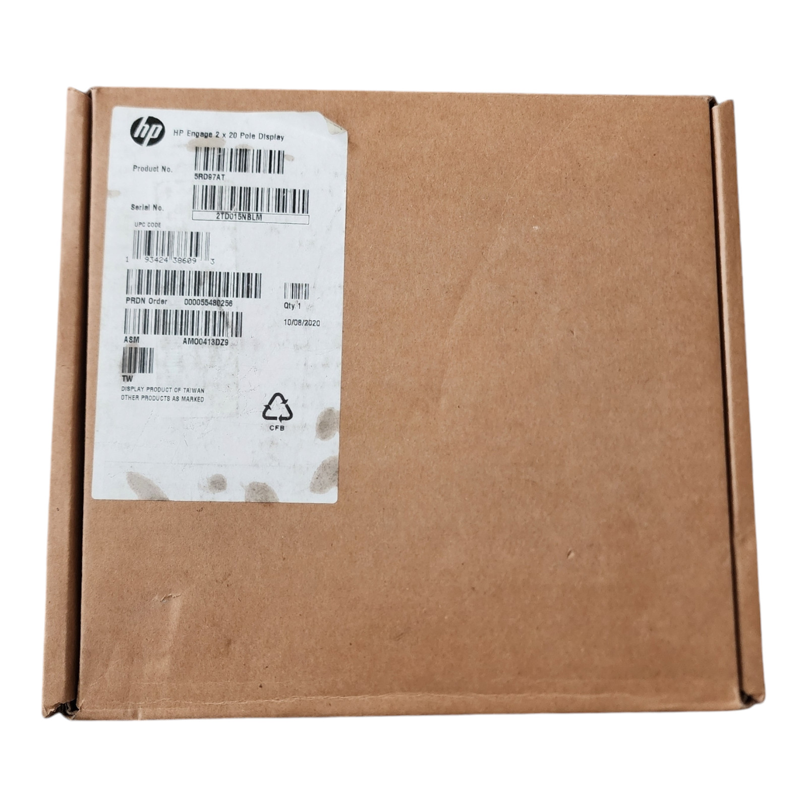 New HP Engage Pole Display 2×20 – Engage – 5RD97AT