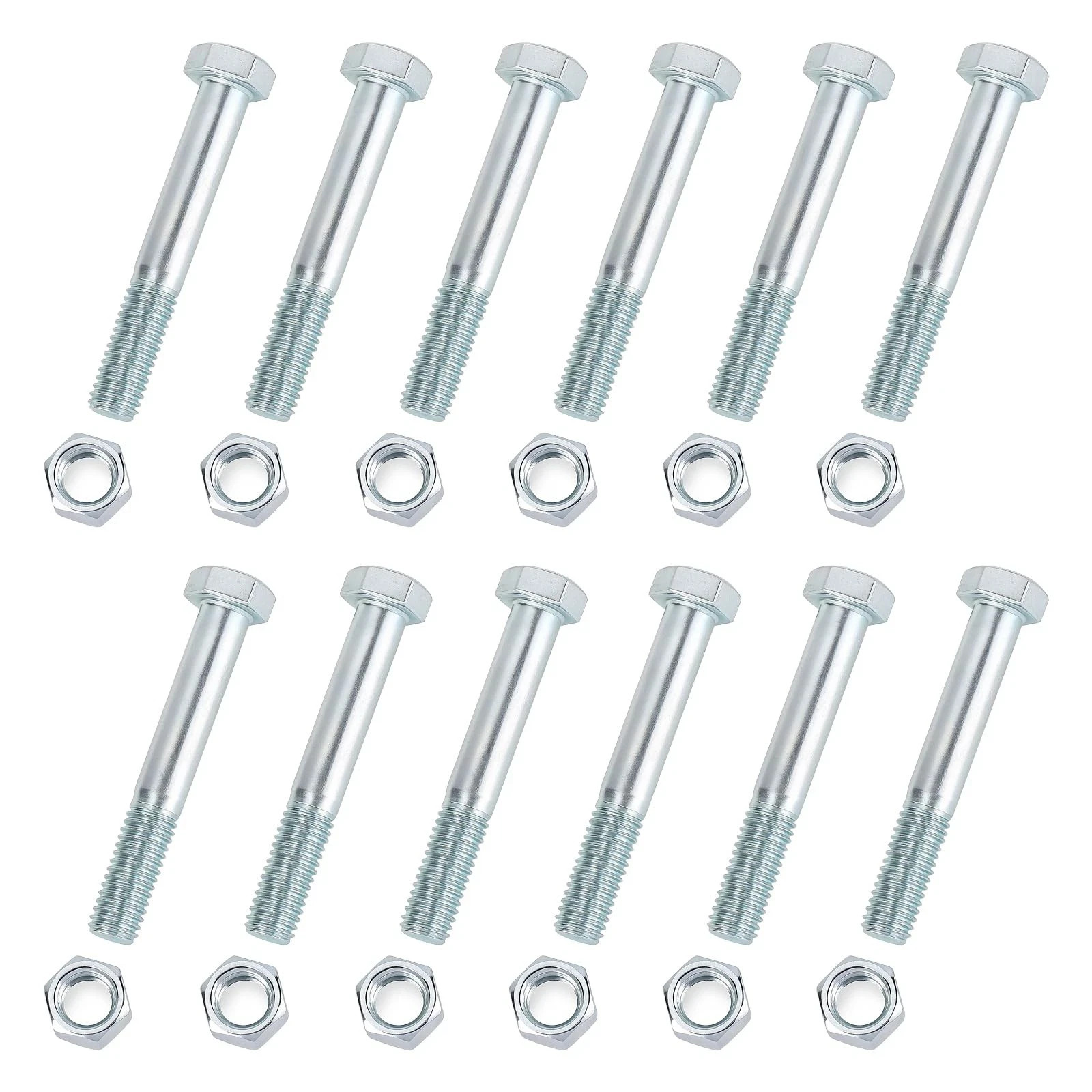 Grade 5 Shear Bolts Compatible with Rotary Cutters & Bush Hog,1/2″ x 3-1/2″ w…