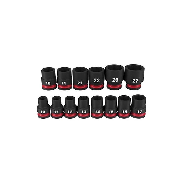 Milwaukee 49-66-7013 SHOCKWAVE 1/2″ Drive Standard Socket Set 14pc