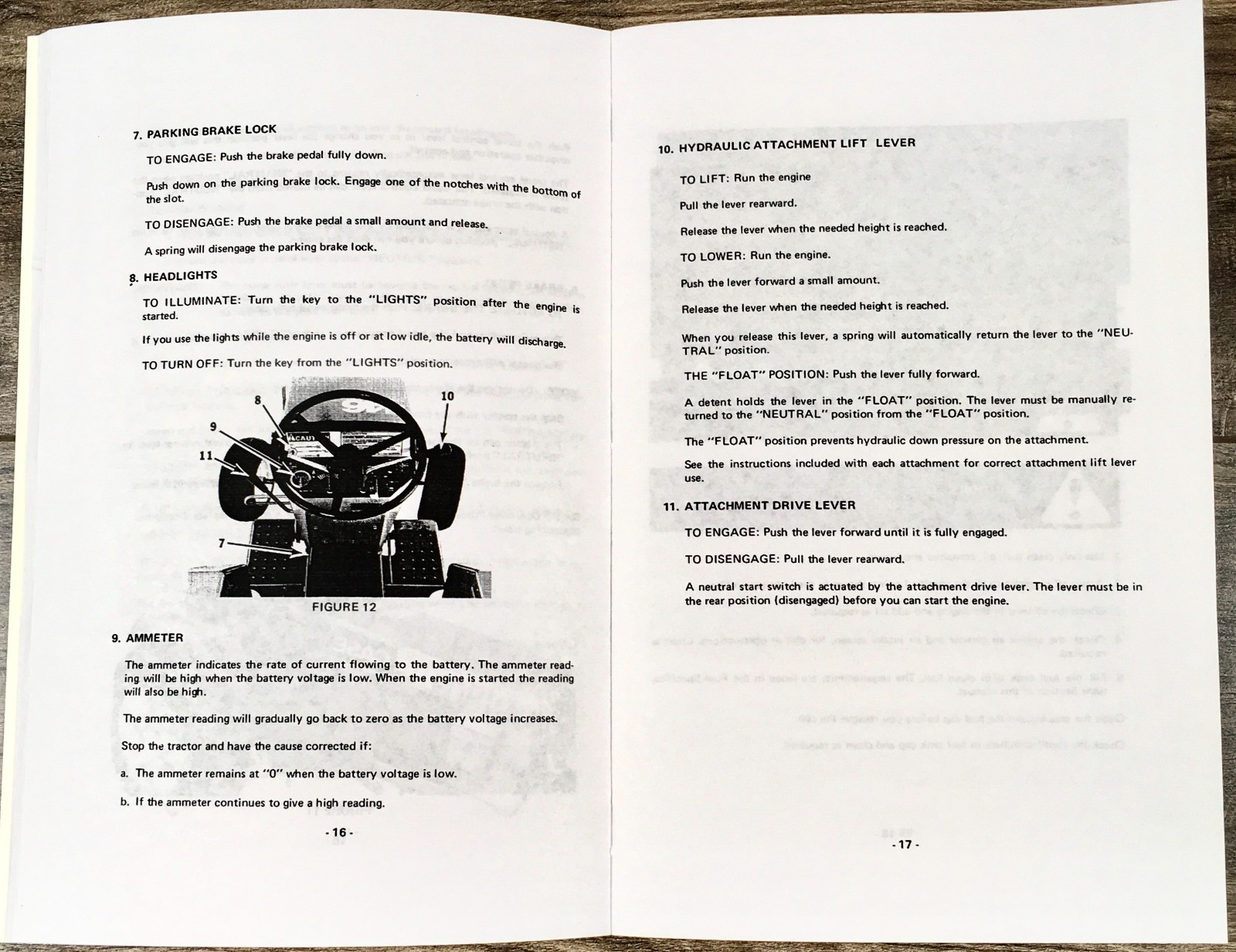 Ji Case 446 448 Compact Tractor Operators Owners Manual No. 9-7080 Mower Onan