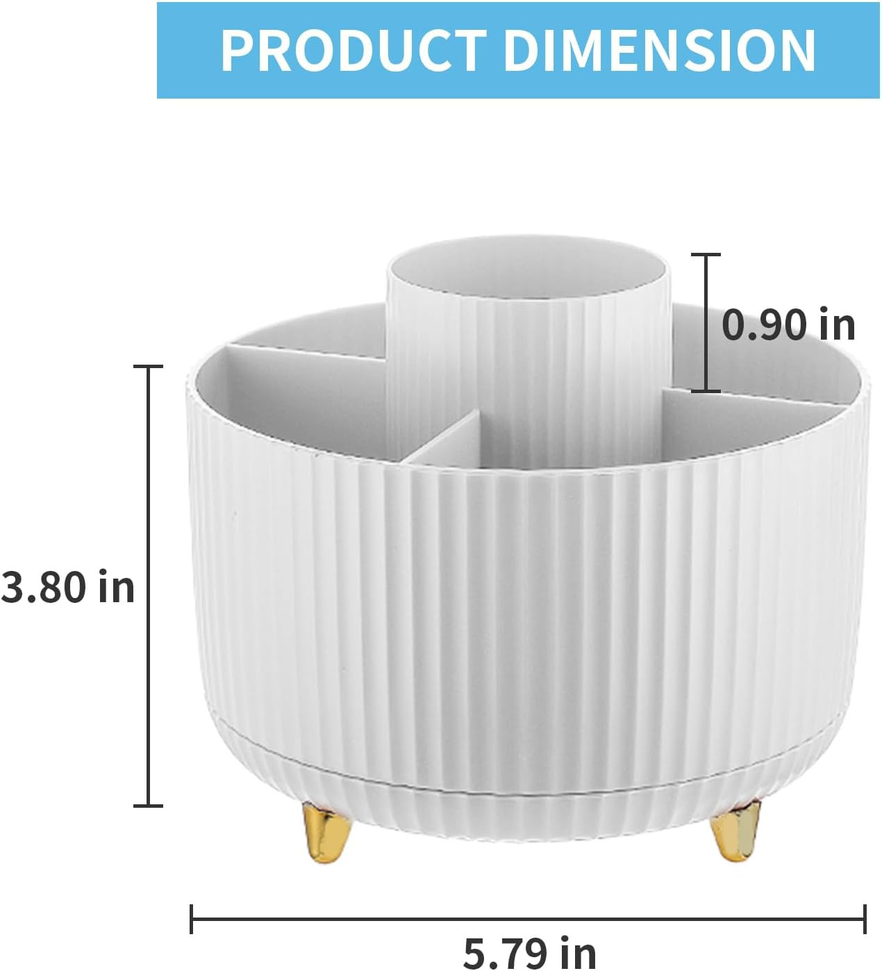 Desk Organizer, 360-Degree Rotating Pen Holder, Desk Organizers and Accessories